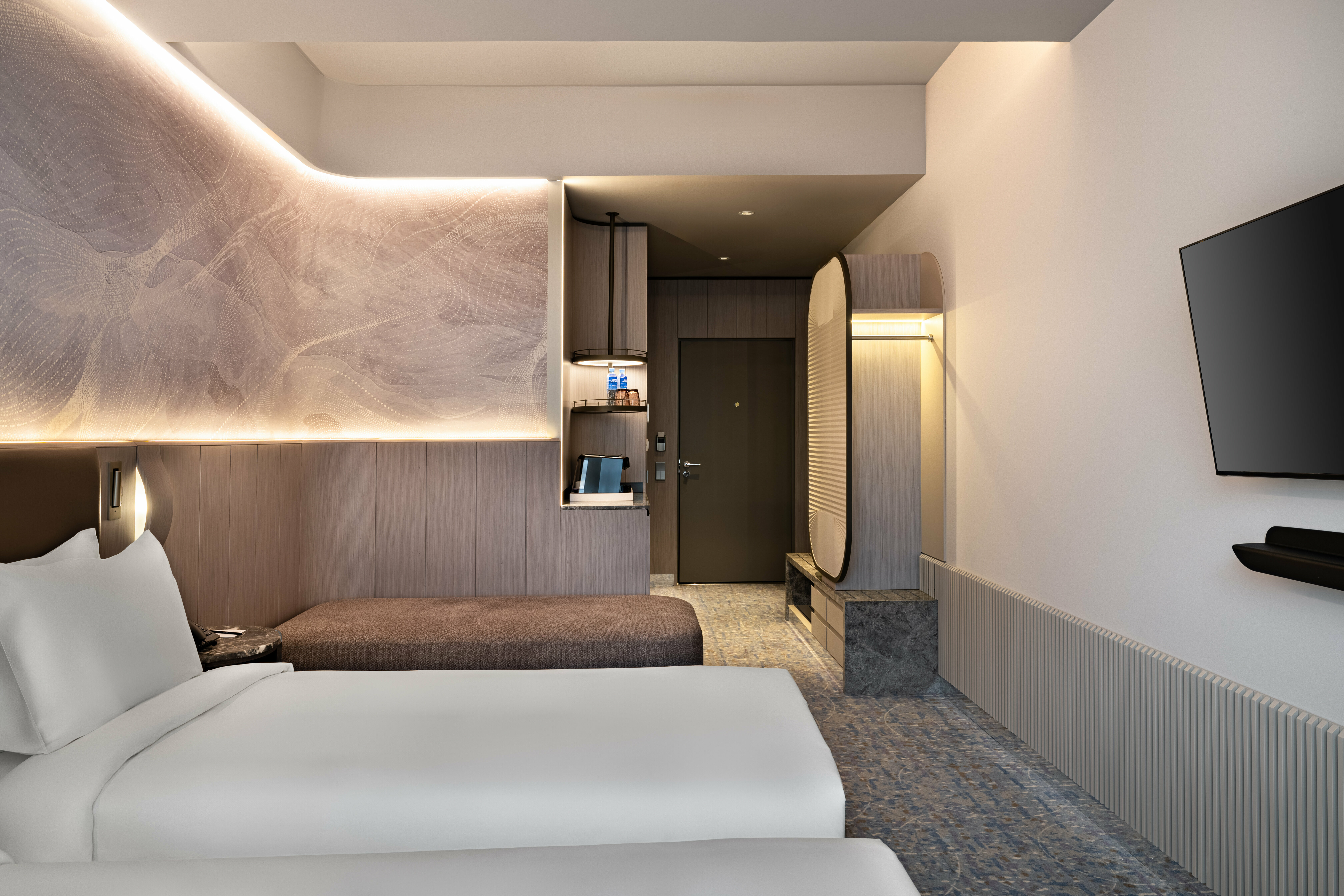 Делюкс с видом во двор с двумя раздельными кроватями