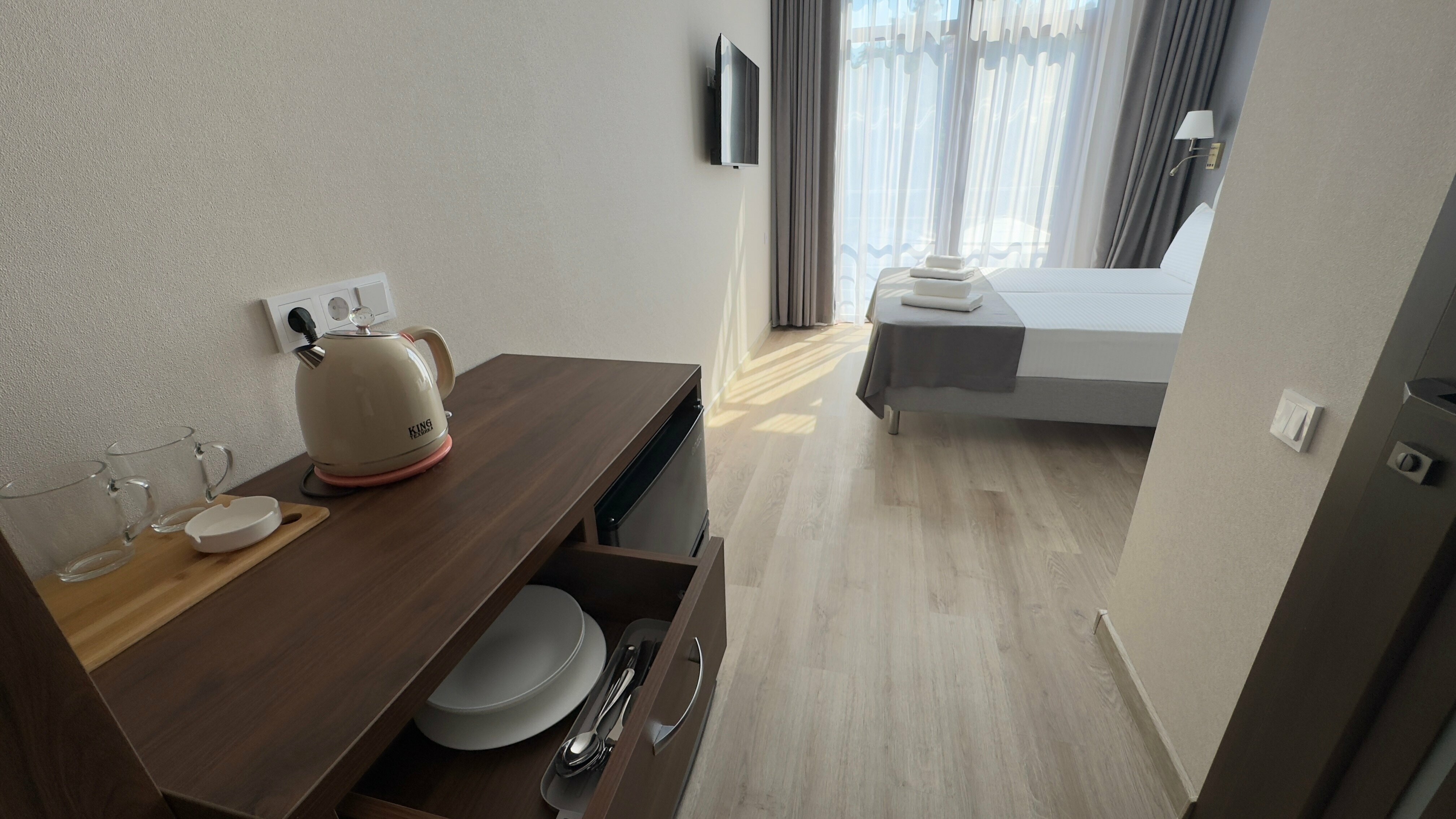 Двухместный номер с 2 отдельными кроватями и балконом