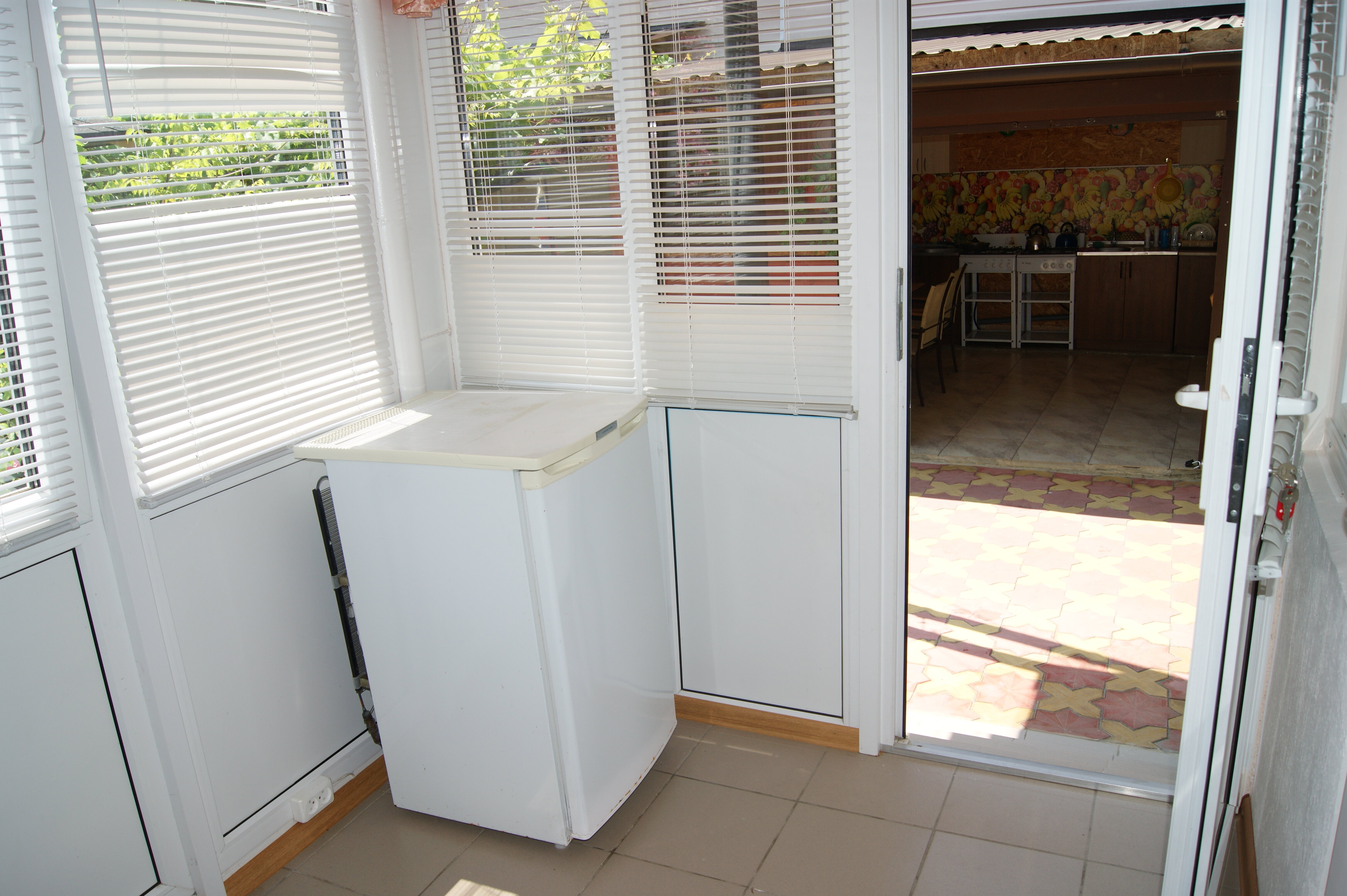 Четырехместный номер с видом на сад