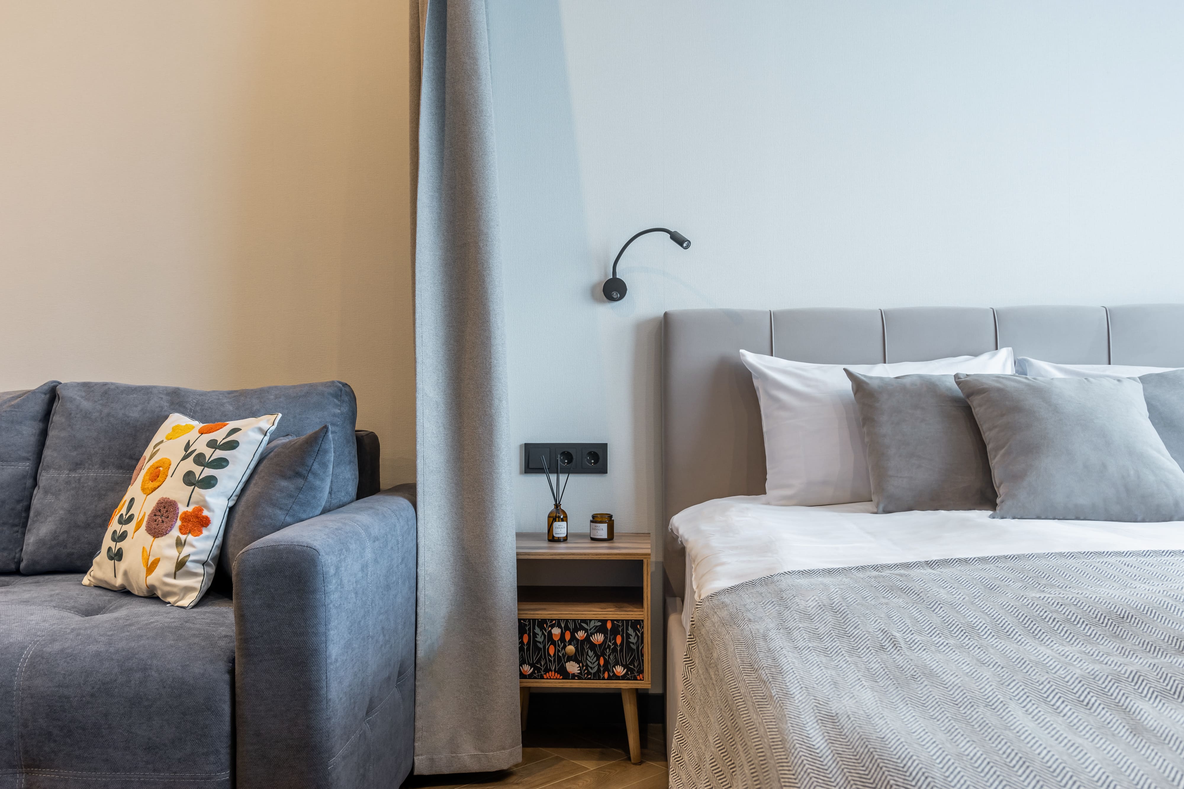 Студия Nordic с видом на Волгу