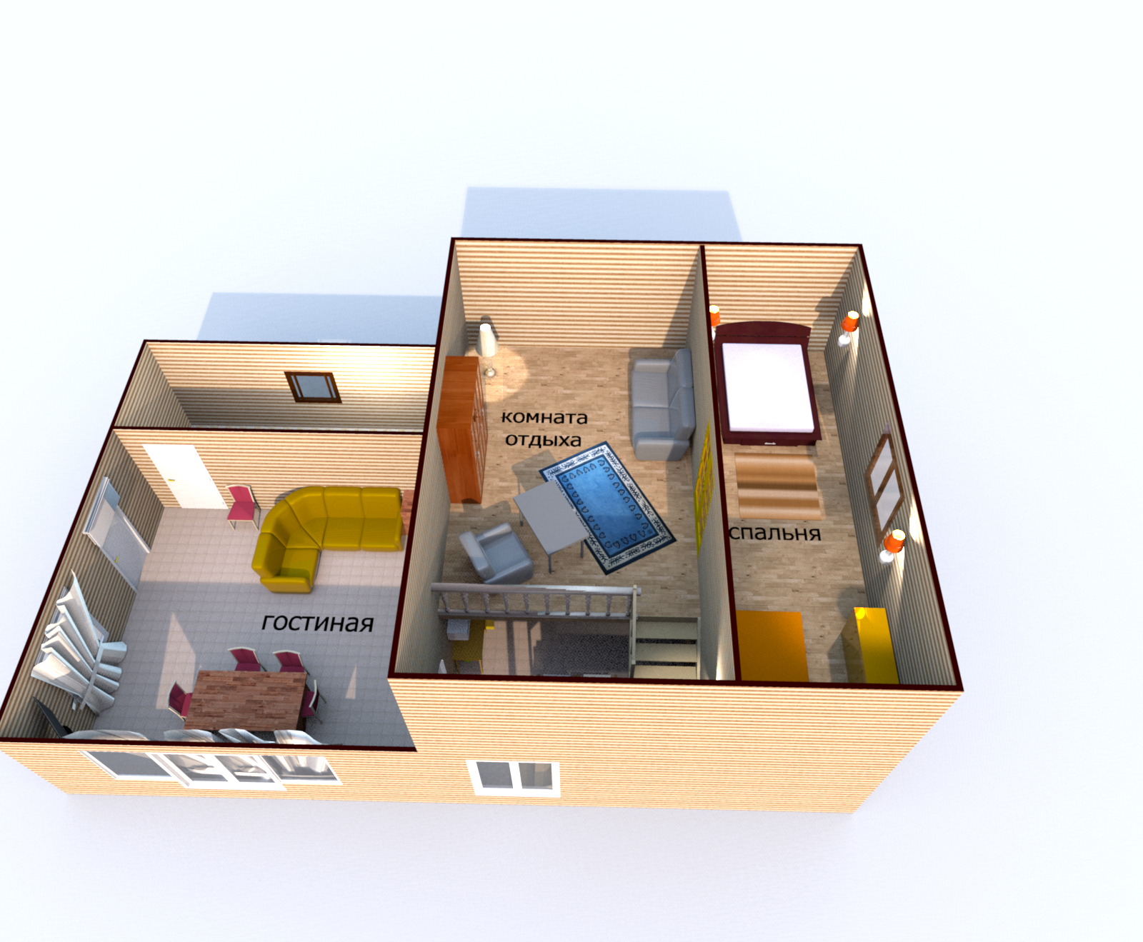 Коттедж с видом на лес