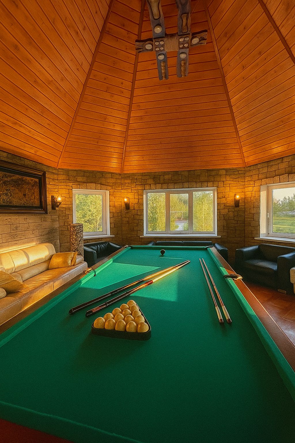 Коттедж с русской баней на природе