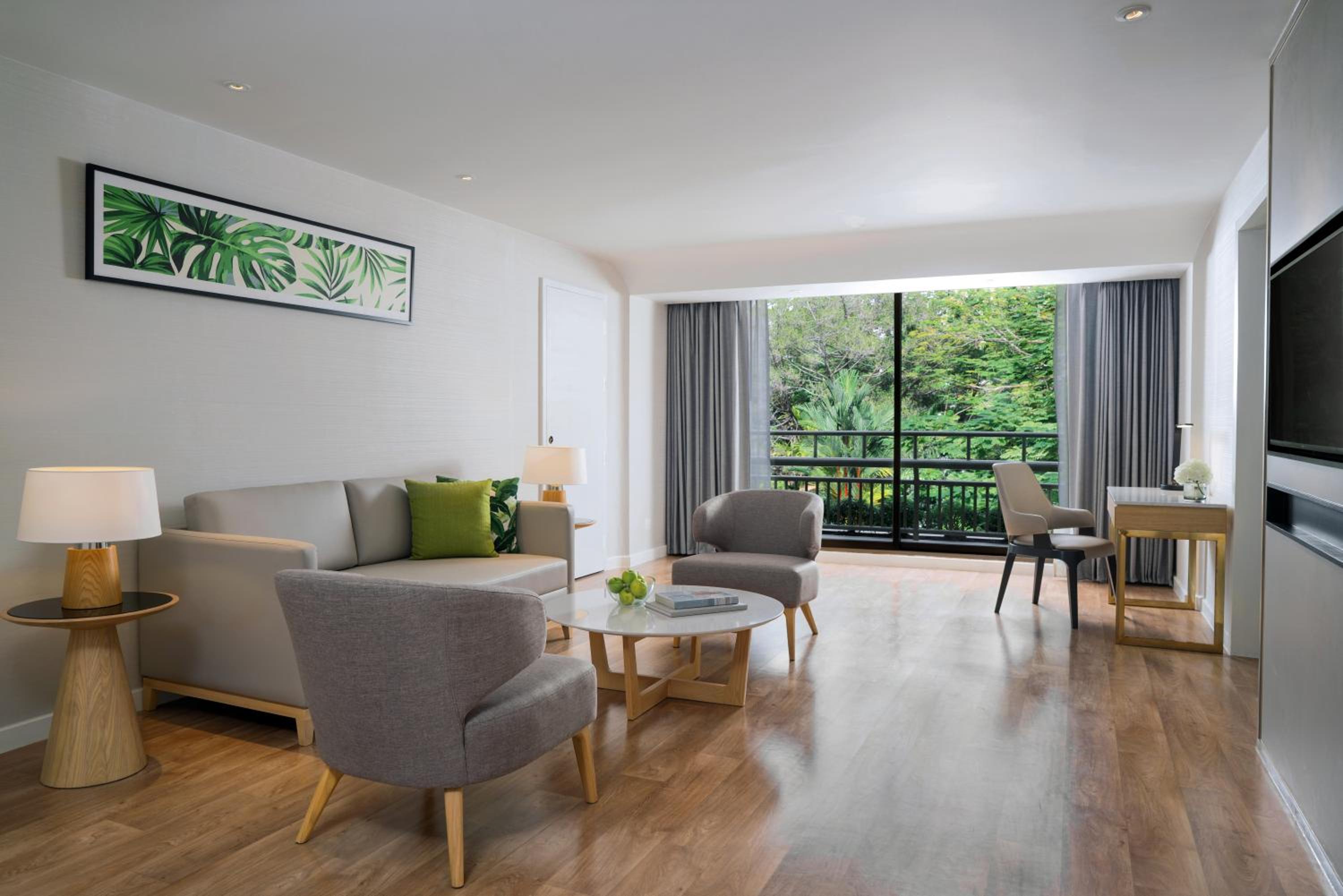 One-Bedroom Family Suite with Twin Beds and Sofa Bed