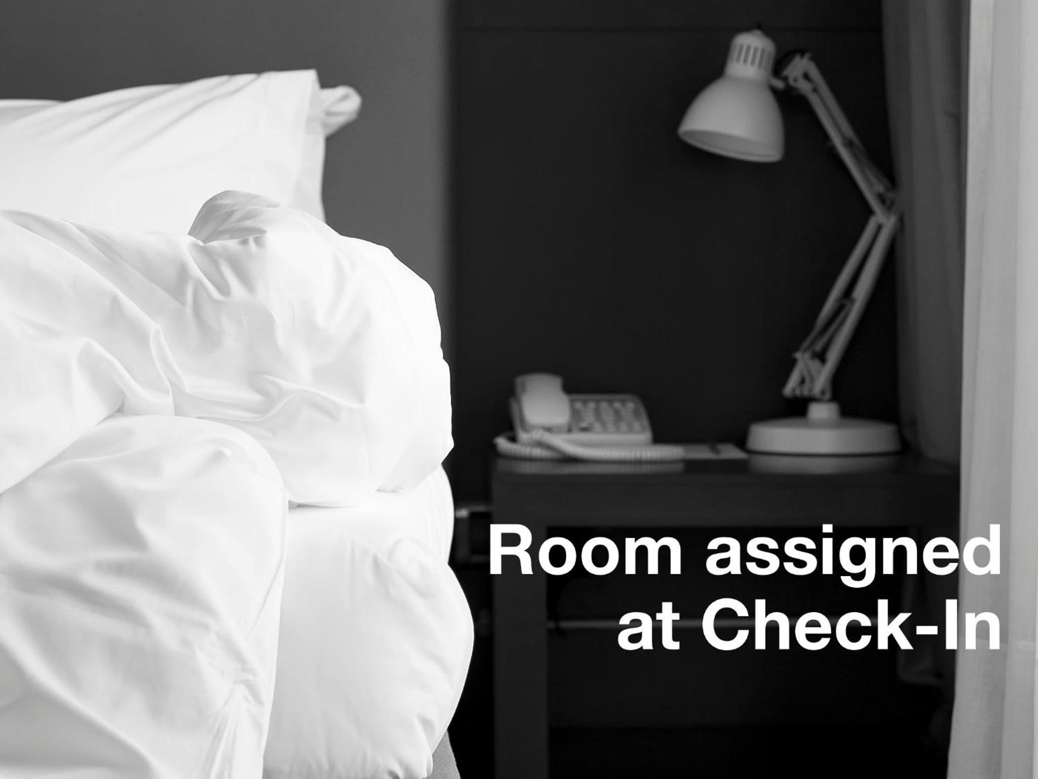 Double Room assigned at Check-In