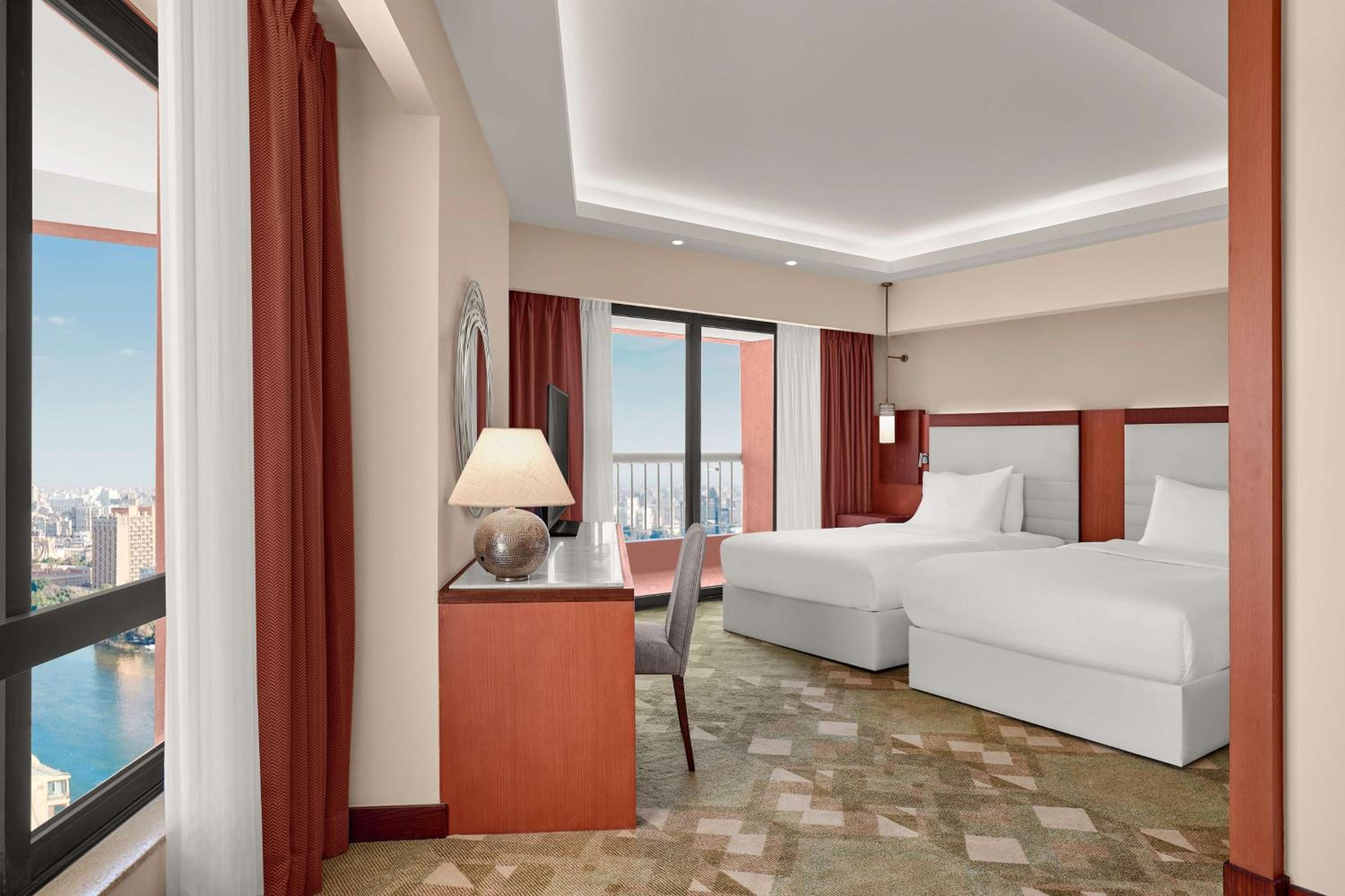 Twin Corner Room with Nile View