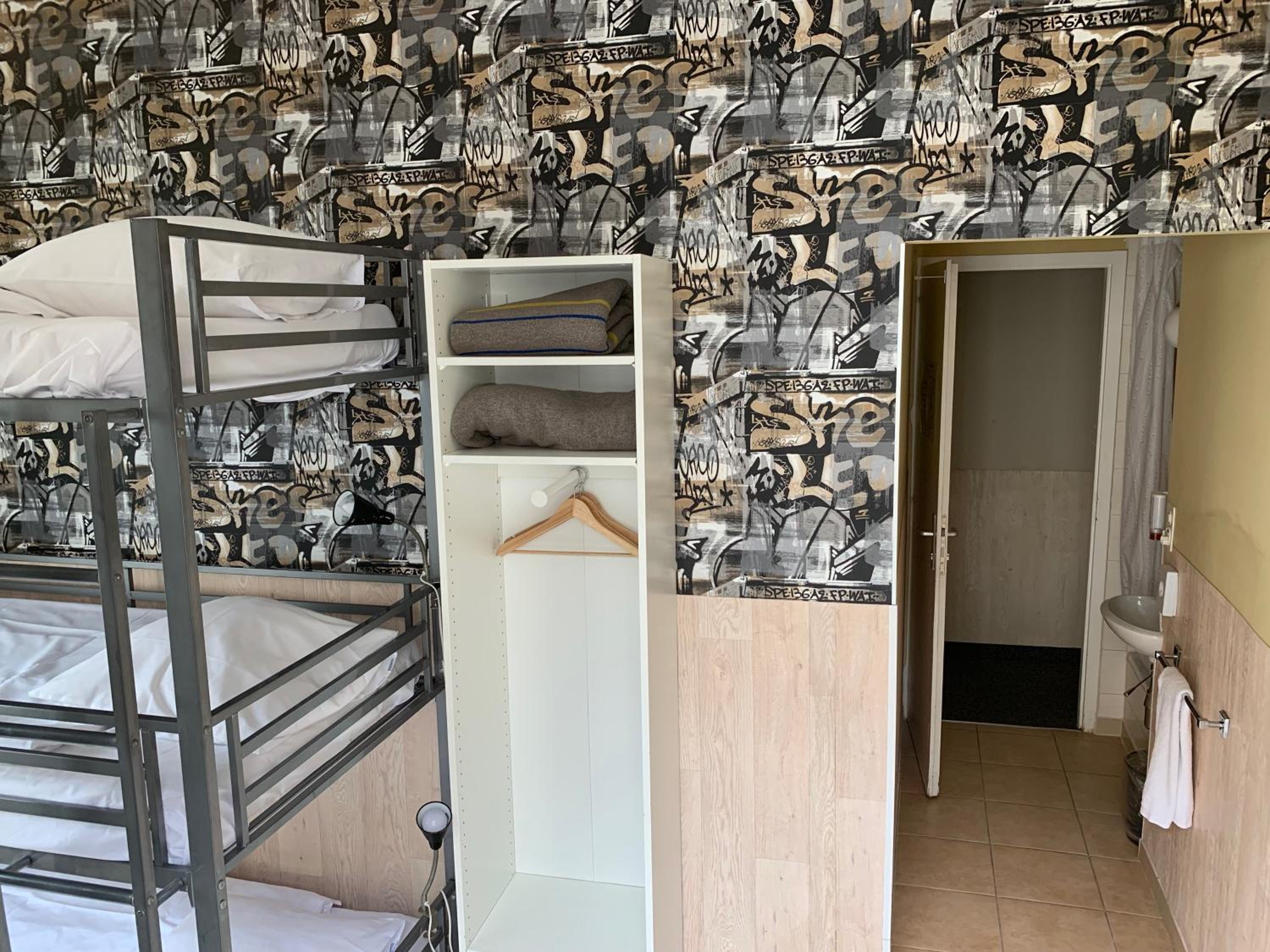 Triple Bunk Bed Room with Shared Toilet 