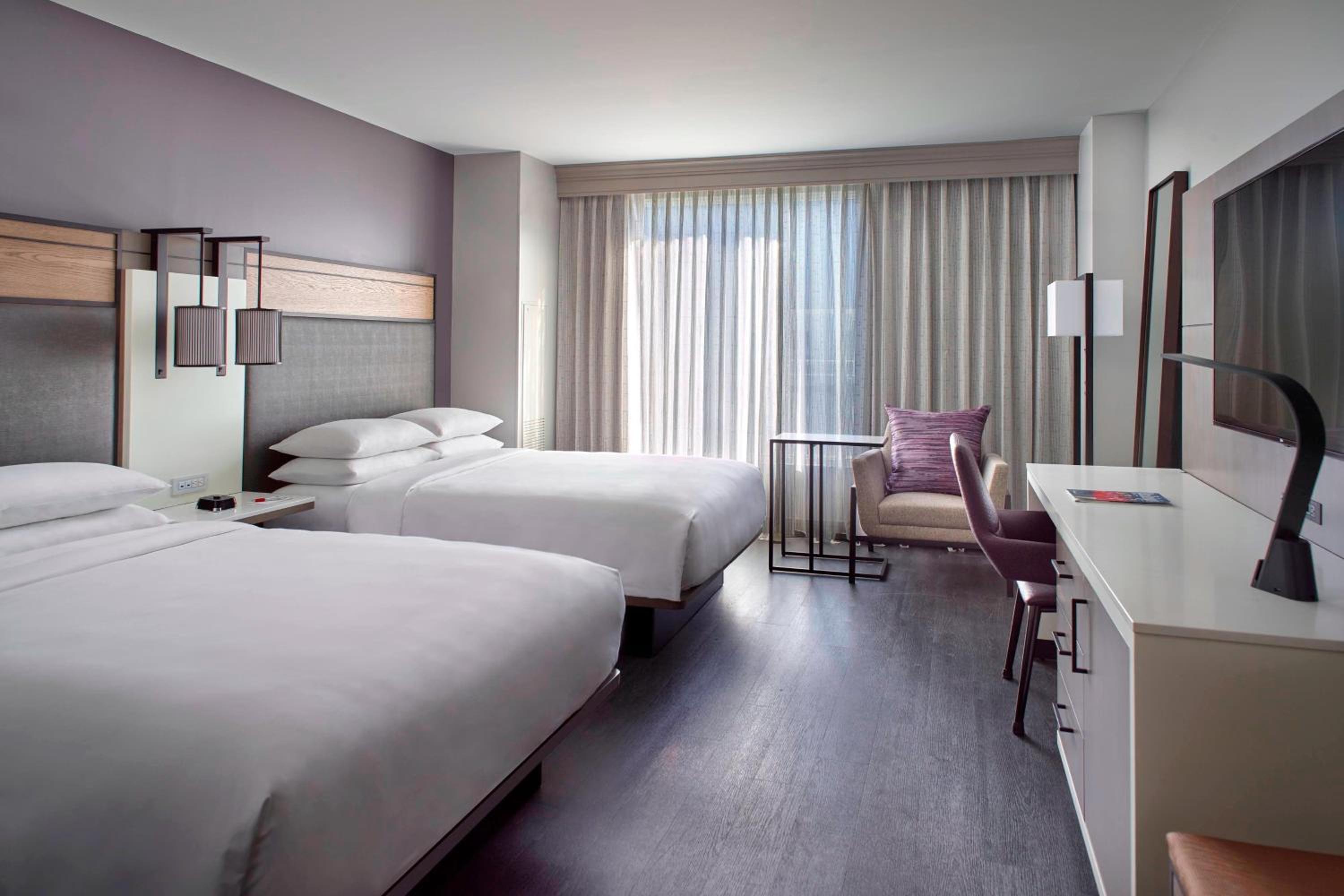 Queen Room with Two Queen Beds and Adapted Tub - Mobility and Hearing Accessible