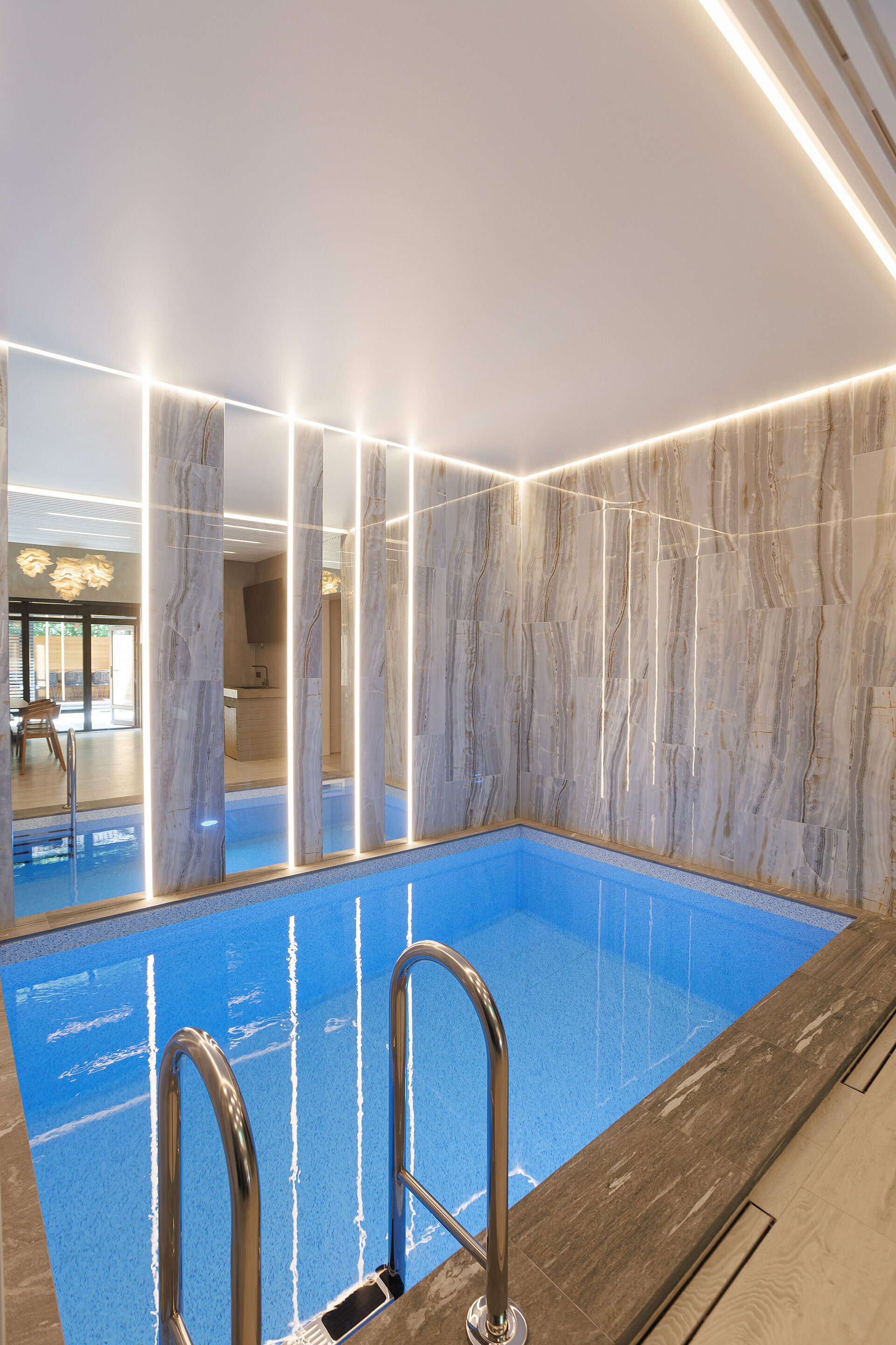 #1 ONDO SPA Grand Luxx Двухэтажный трехкомнатный номер СПА с бассейном, русской парной, хамамом, купелью фурако и террасой