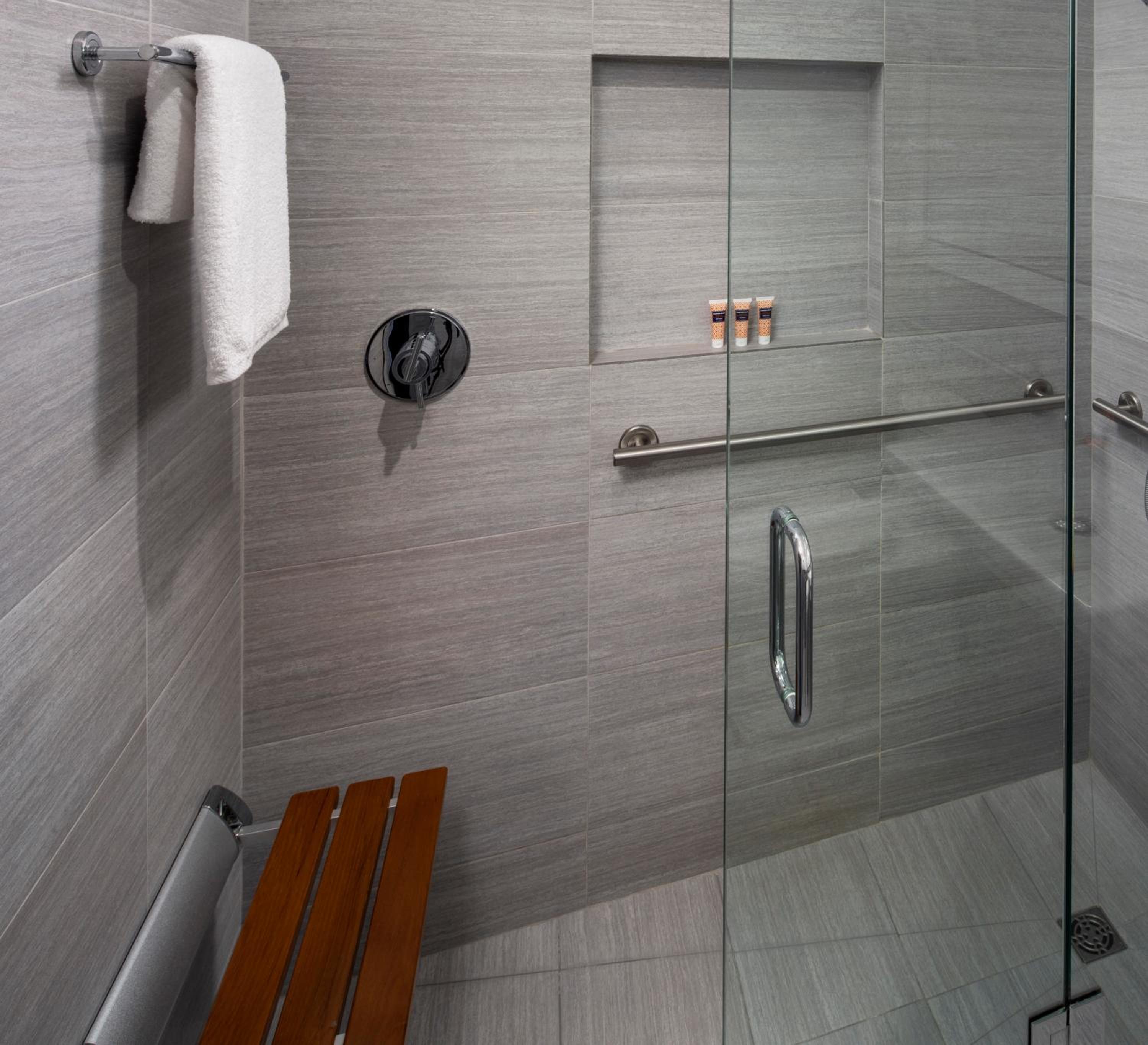 Double Room with Two Double Beds and Accessible Shower - Disability Access