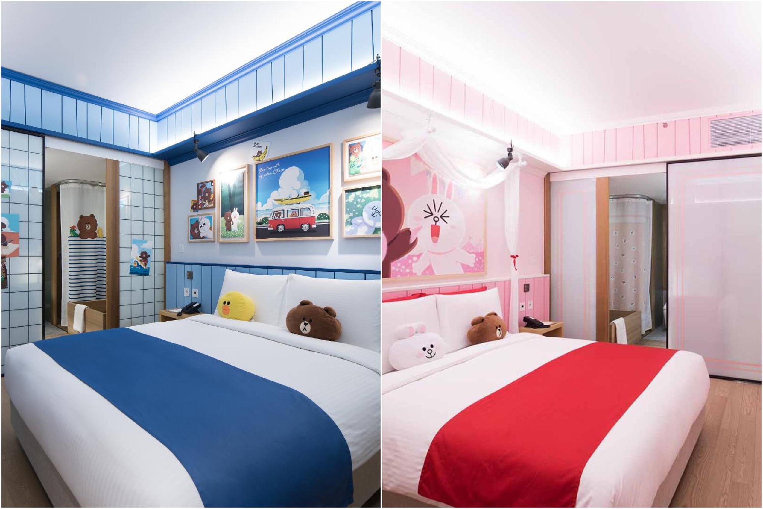 Line Friends Double Room (Brown/Cony not guaranteed)