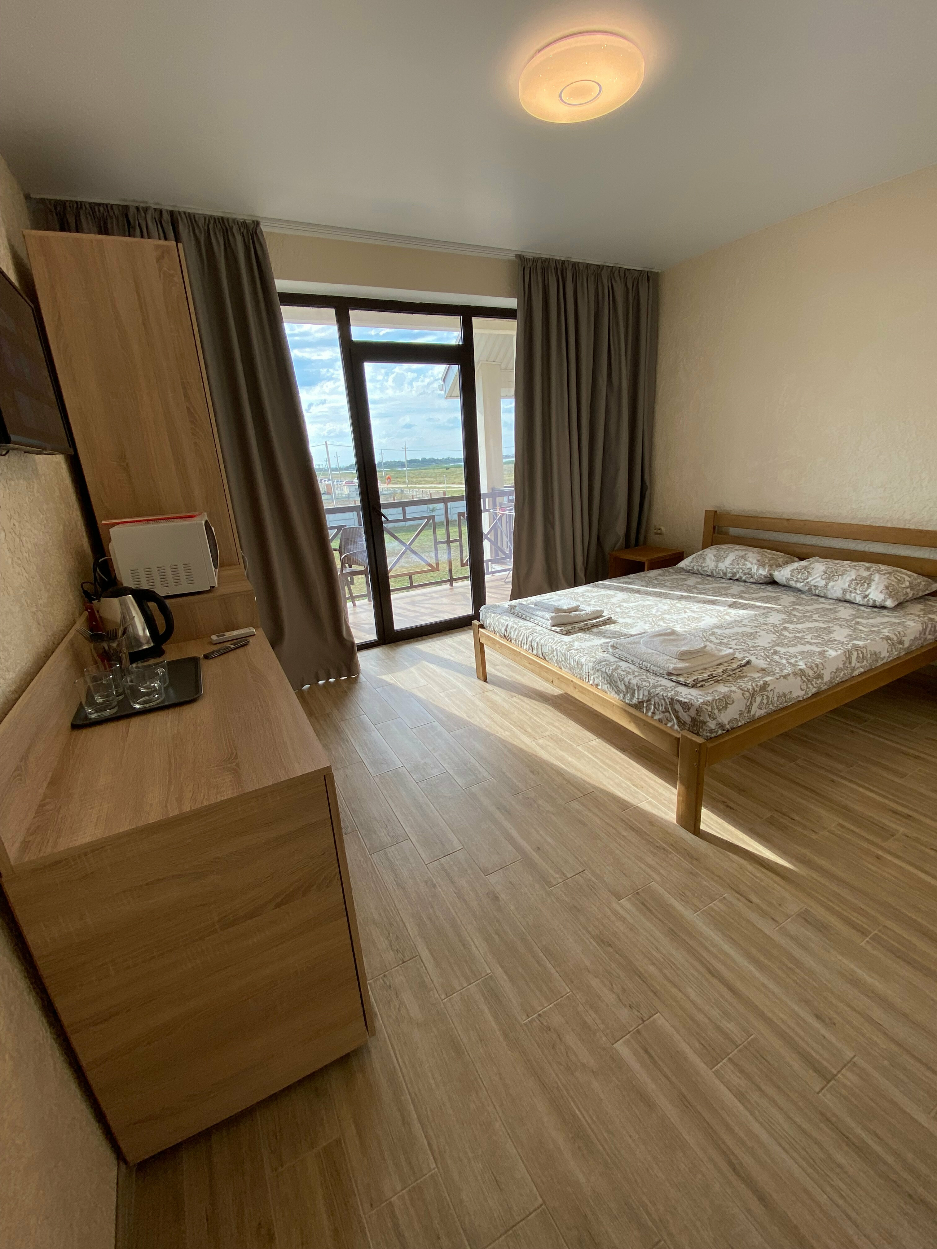 Двухместный номер с 1 кроватью и балконом