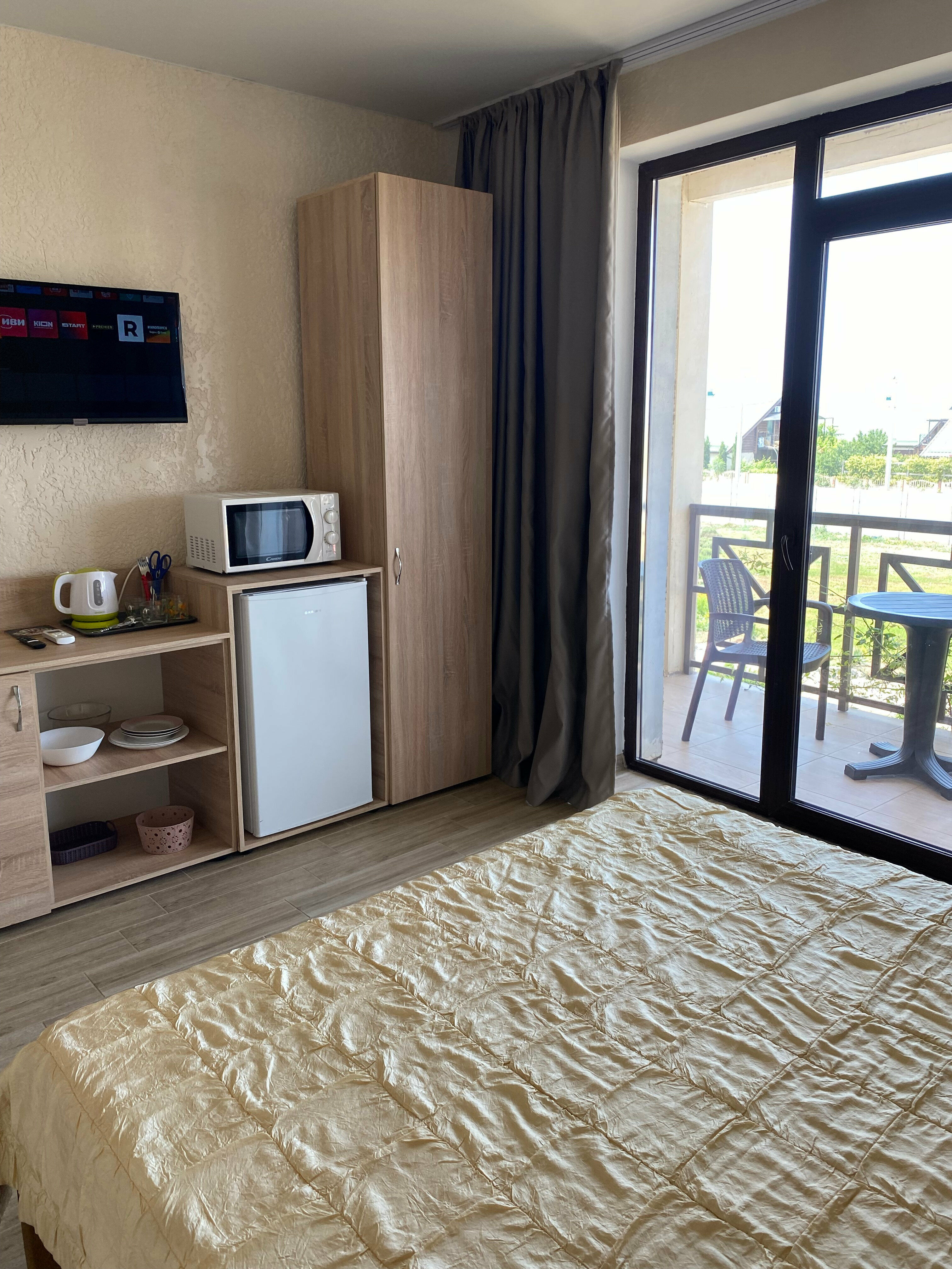 Двухместный номер с 1 кроватью и балконом