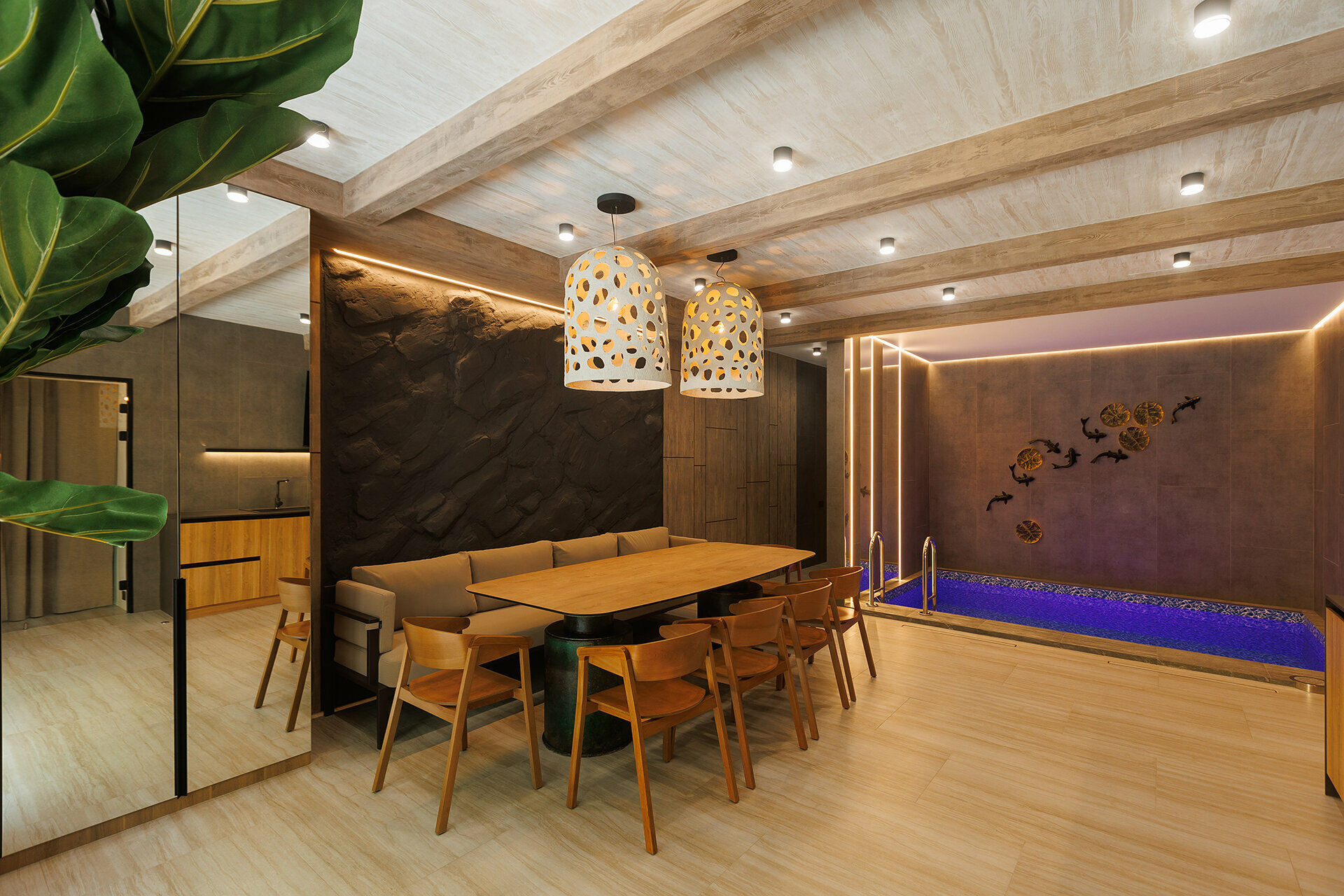 #4 ROCO SPA Luxx Номер СПА с бассейном, финской парной, купелью фурако и террасой