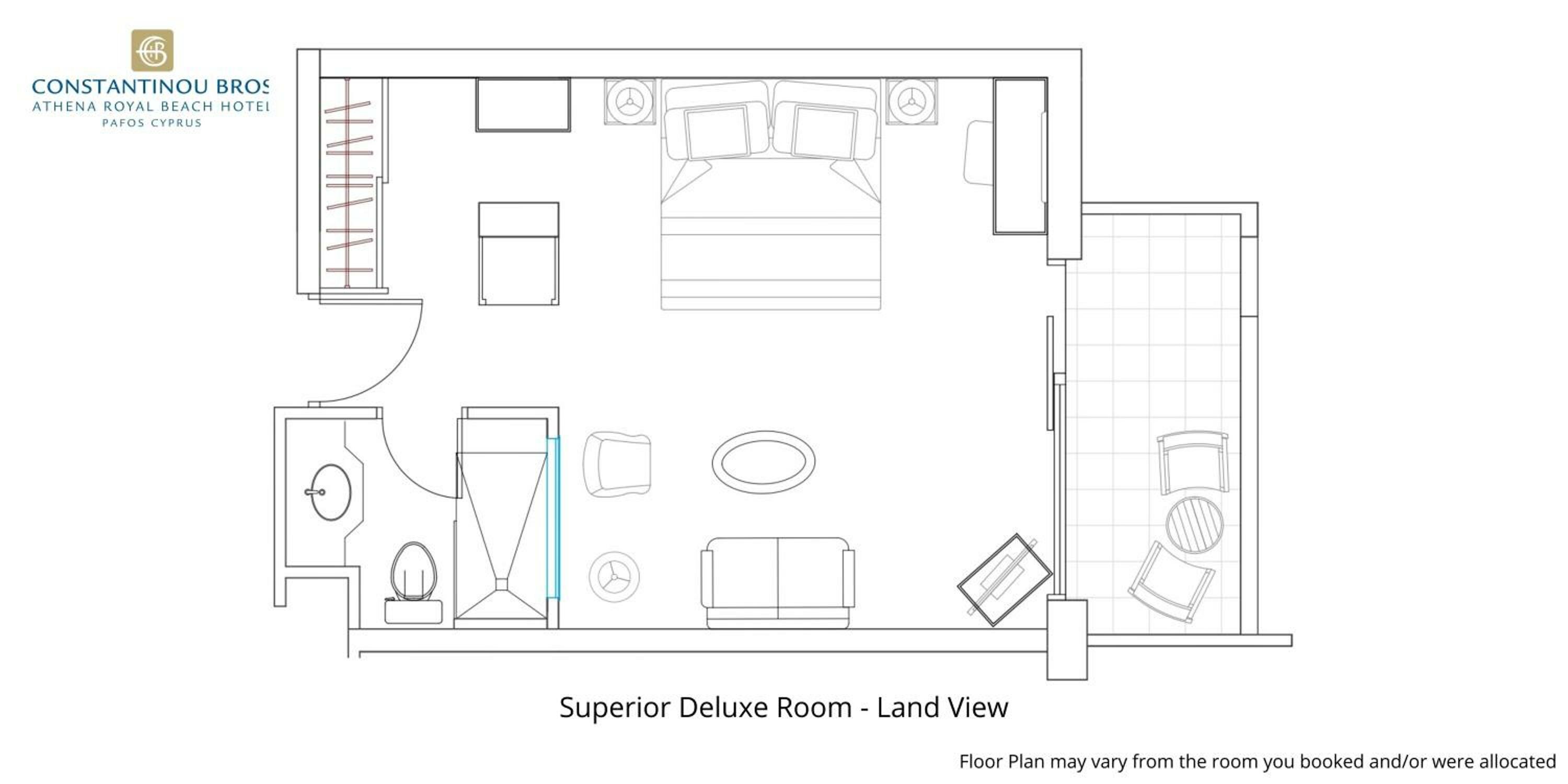 Superior Deluxe Double Room with Land View
