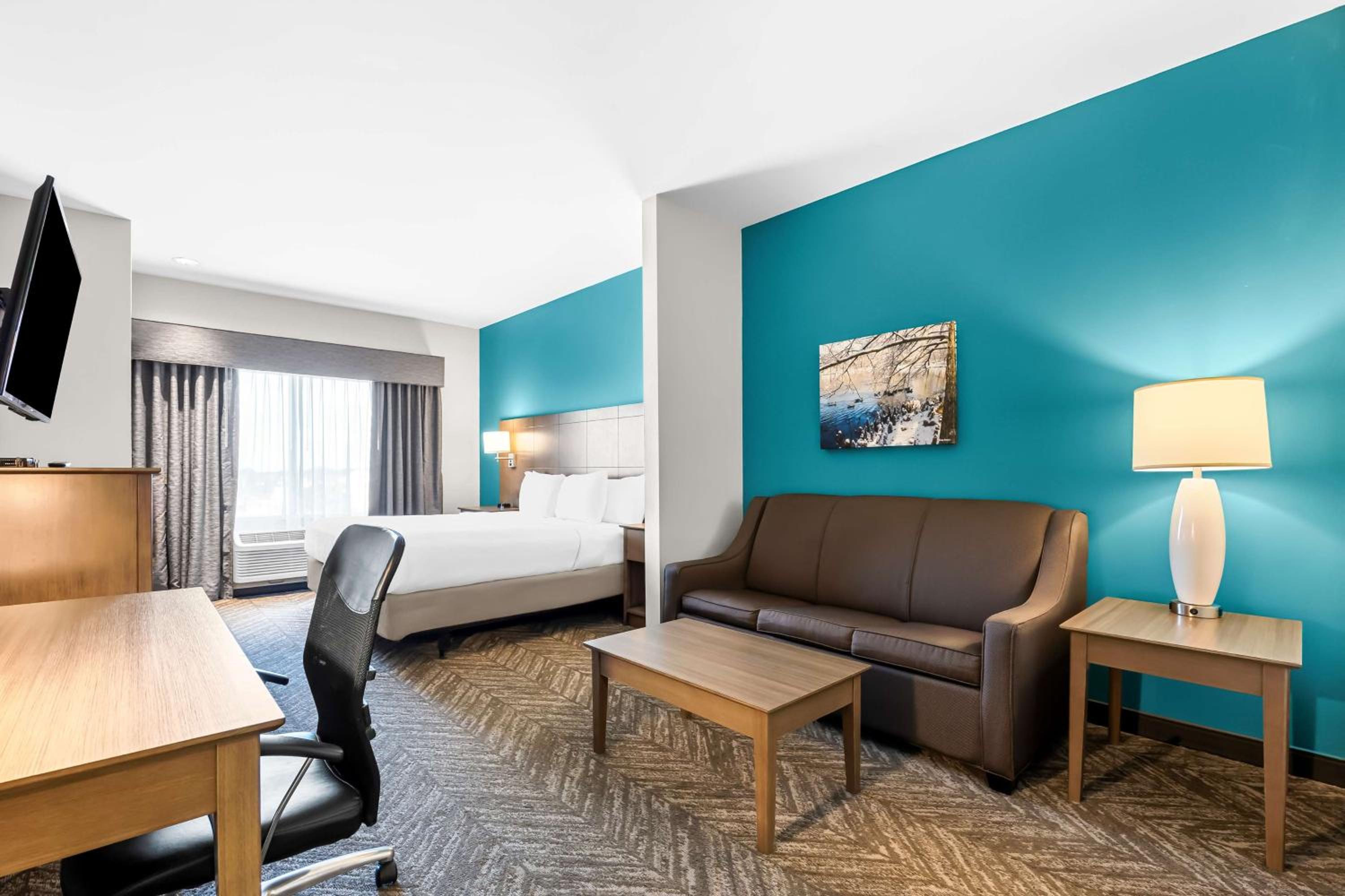 King Suite with Roll - In Shower - Disability Access