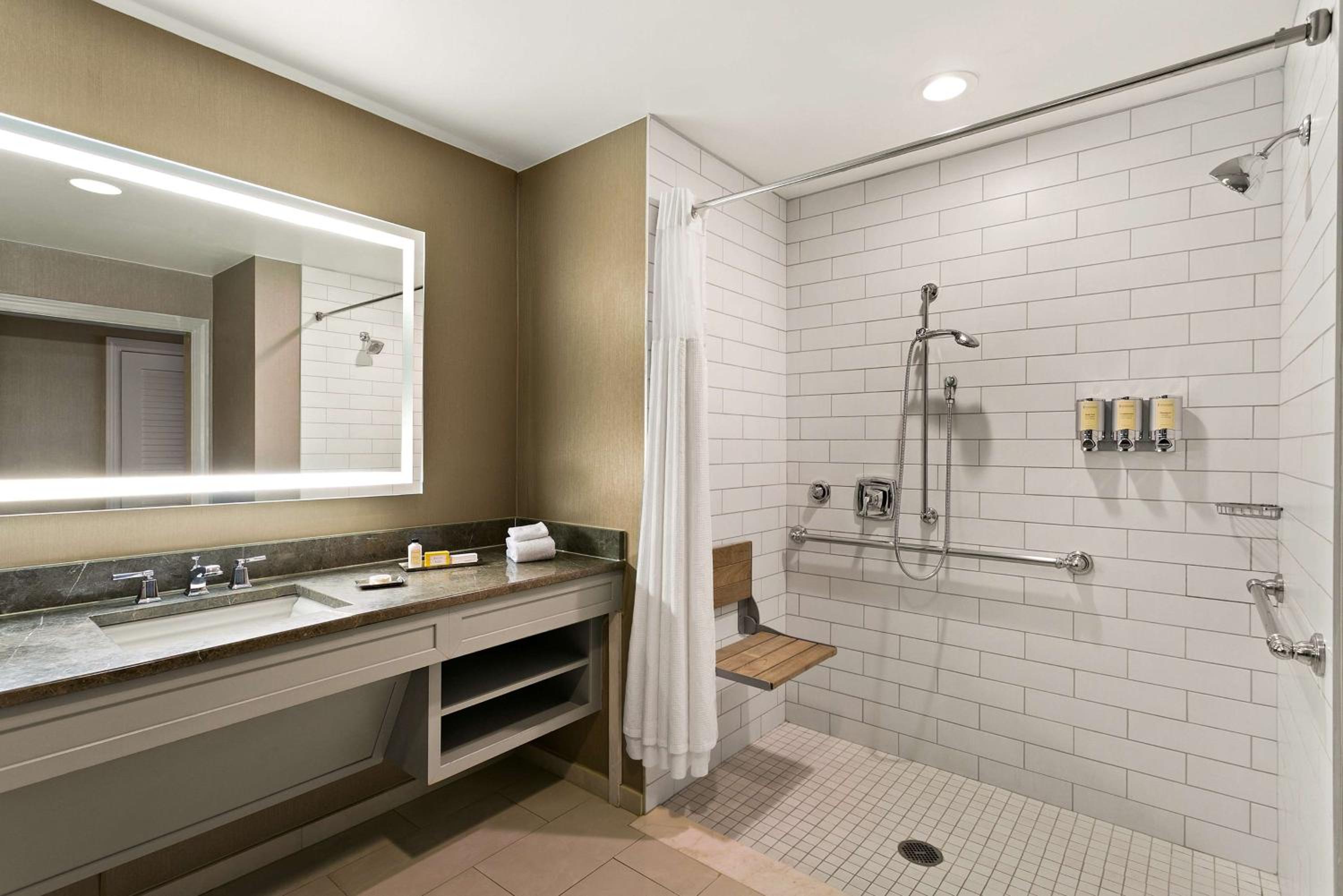 Mobility/Hearing Accessible-Deluxe King with Roll-In Shower