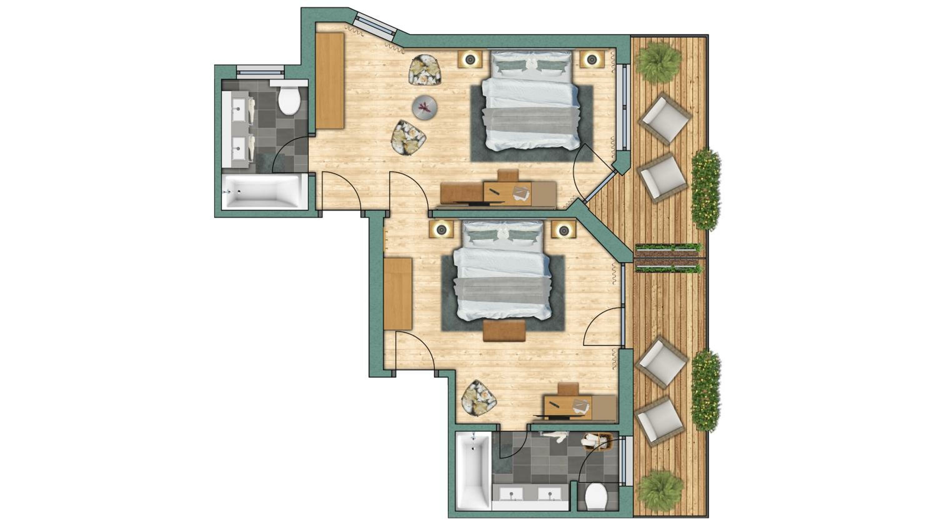 Apartment with Balcony