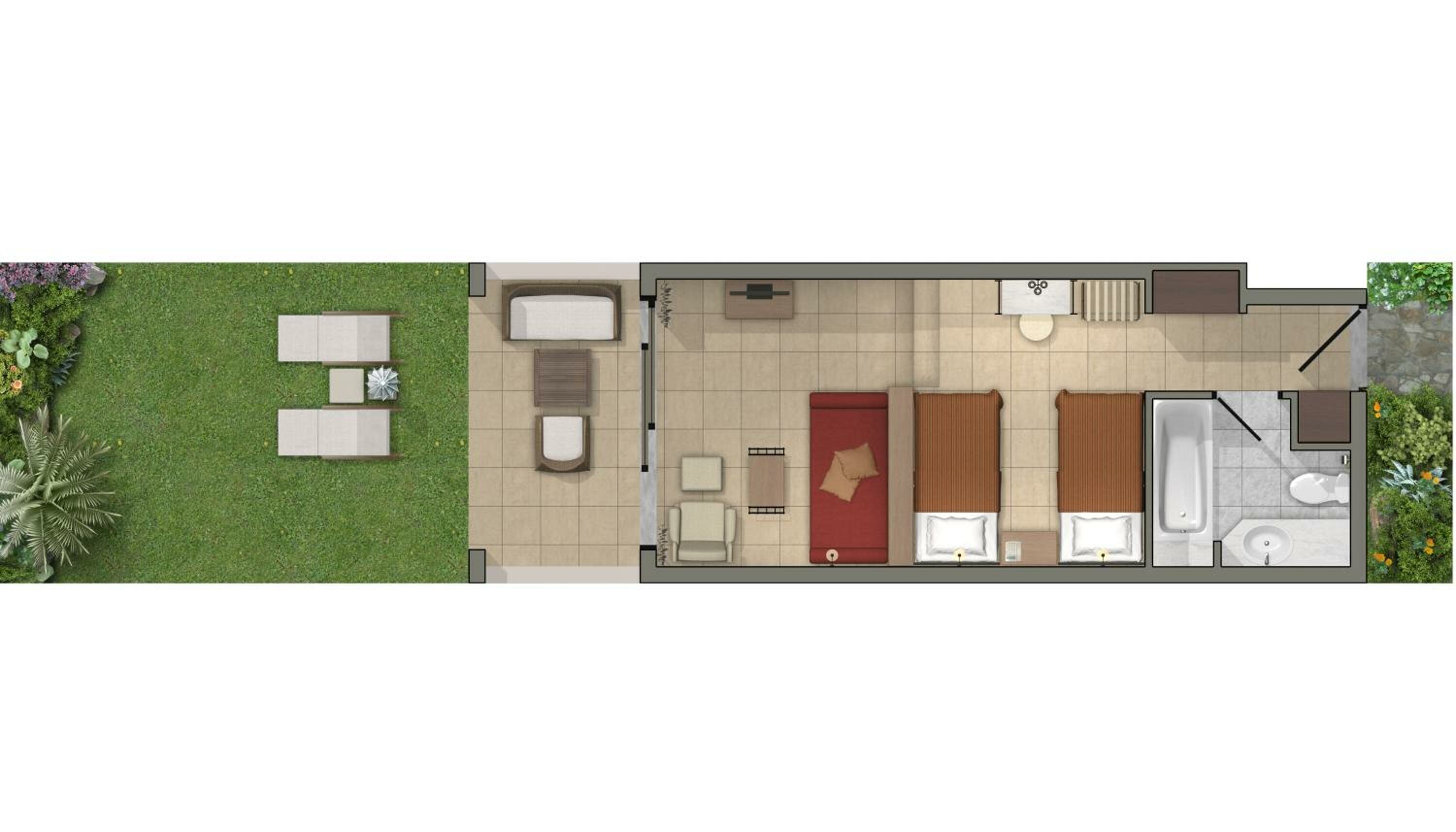 Mythica Bungalow, Beachfront