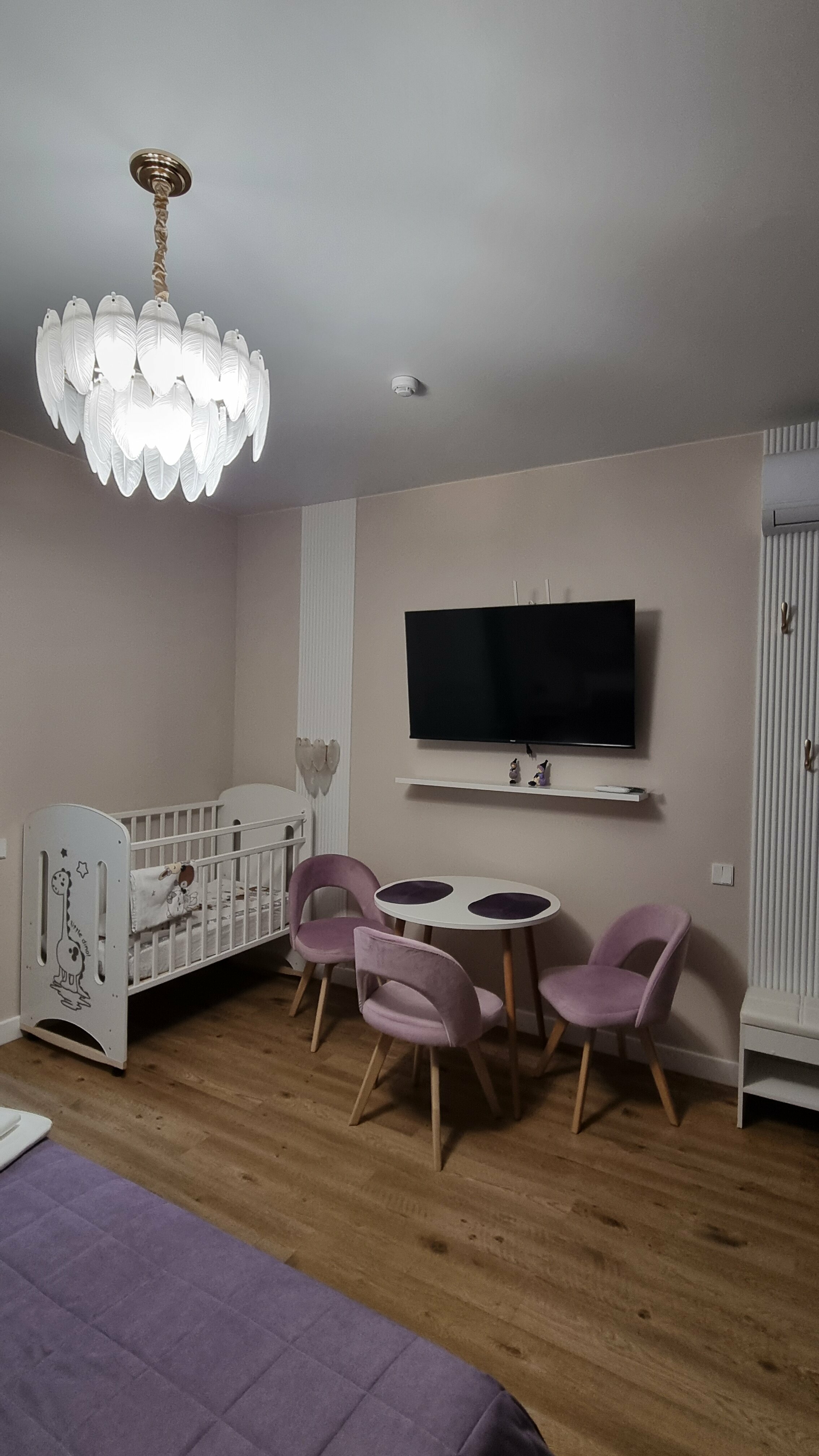 Двухместный номер Люкс с детской кроваткой кухней и террасой