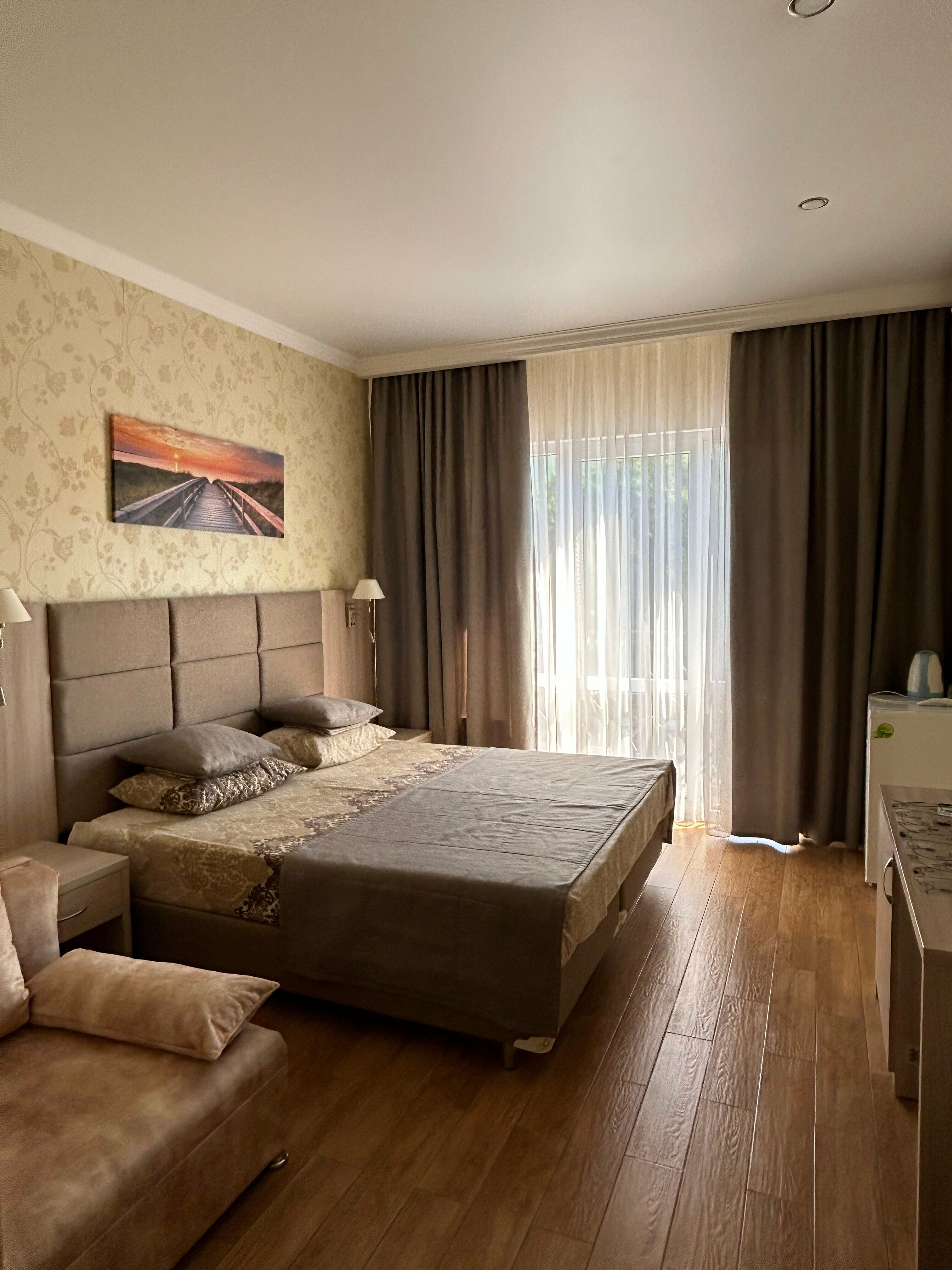 Двухместный номер Делюкс с 1 кроватью и балконом