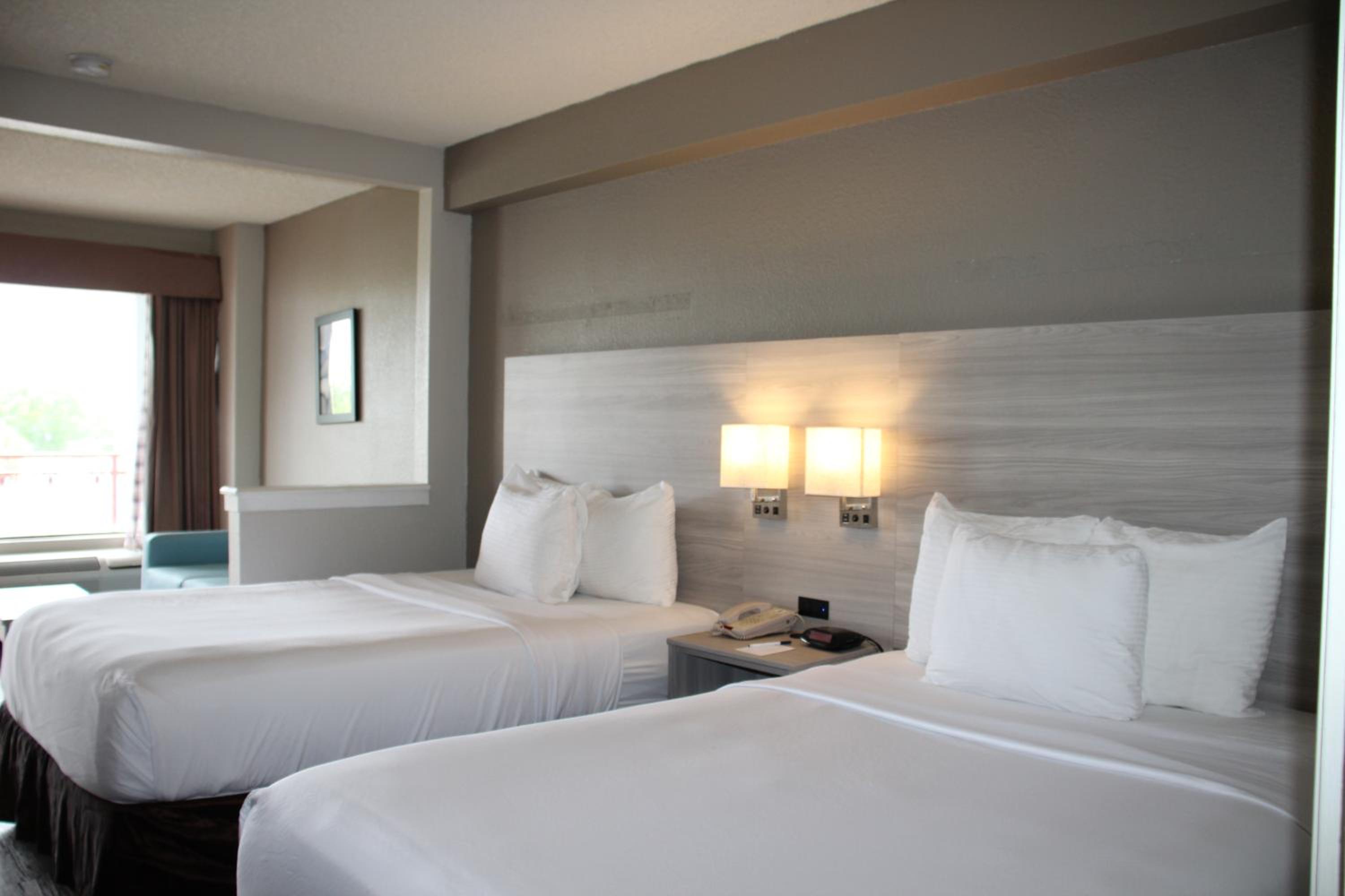 Double Room with Two Double Beds and Balcony - Non-Smoking