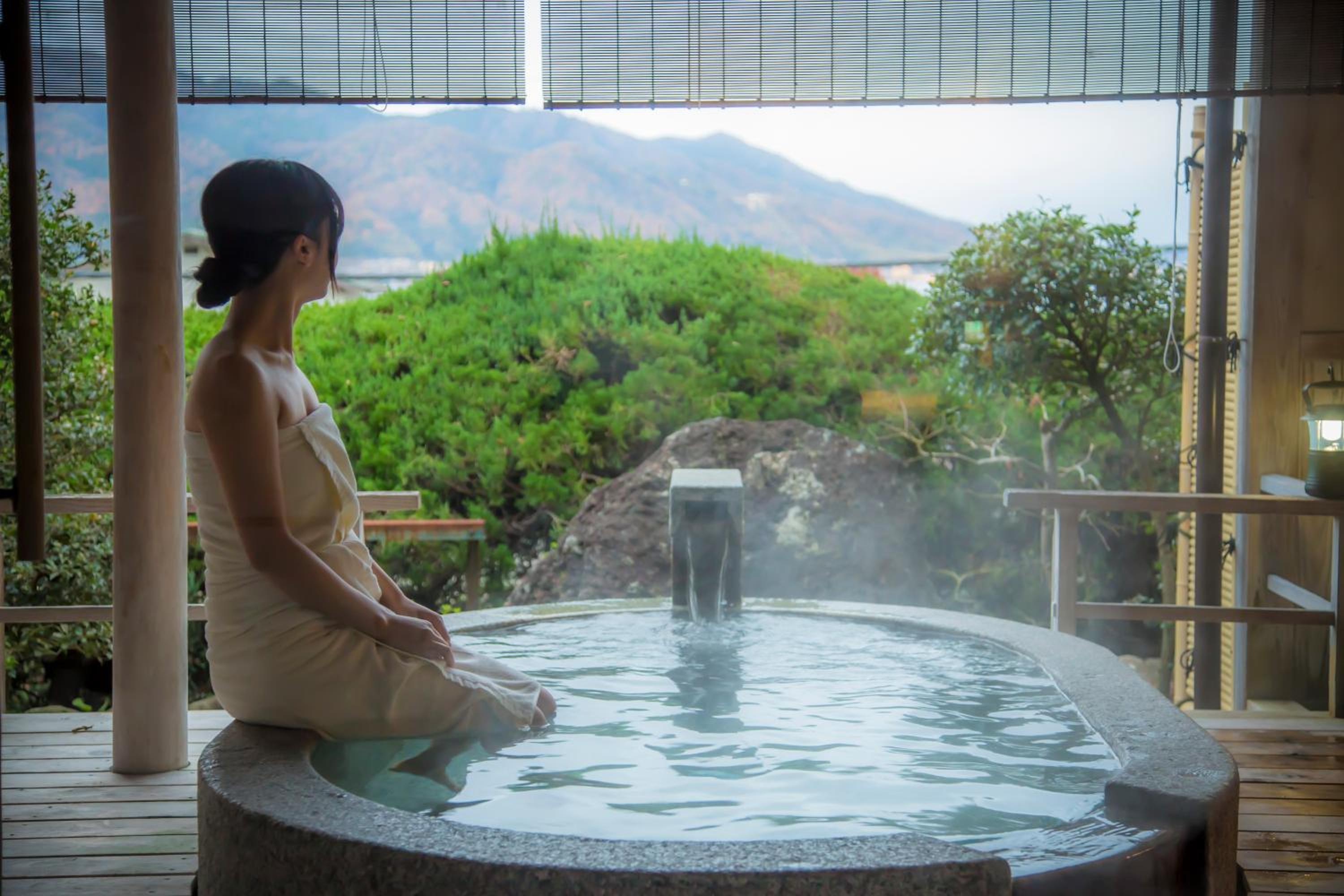 Japanese-Style Room with Open-Air Bath