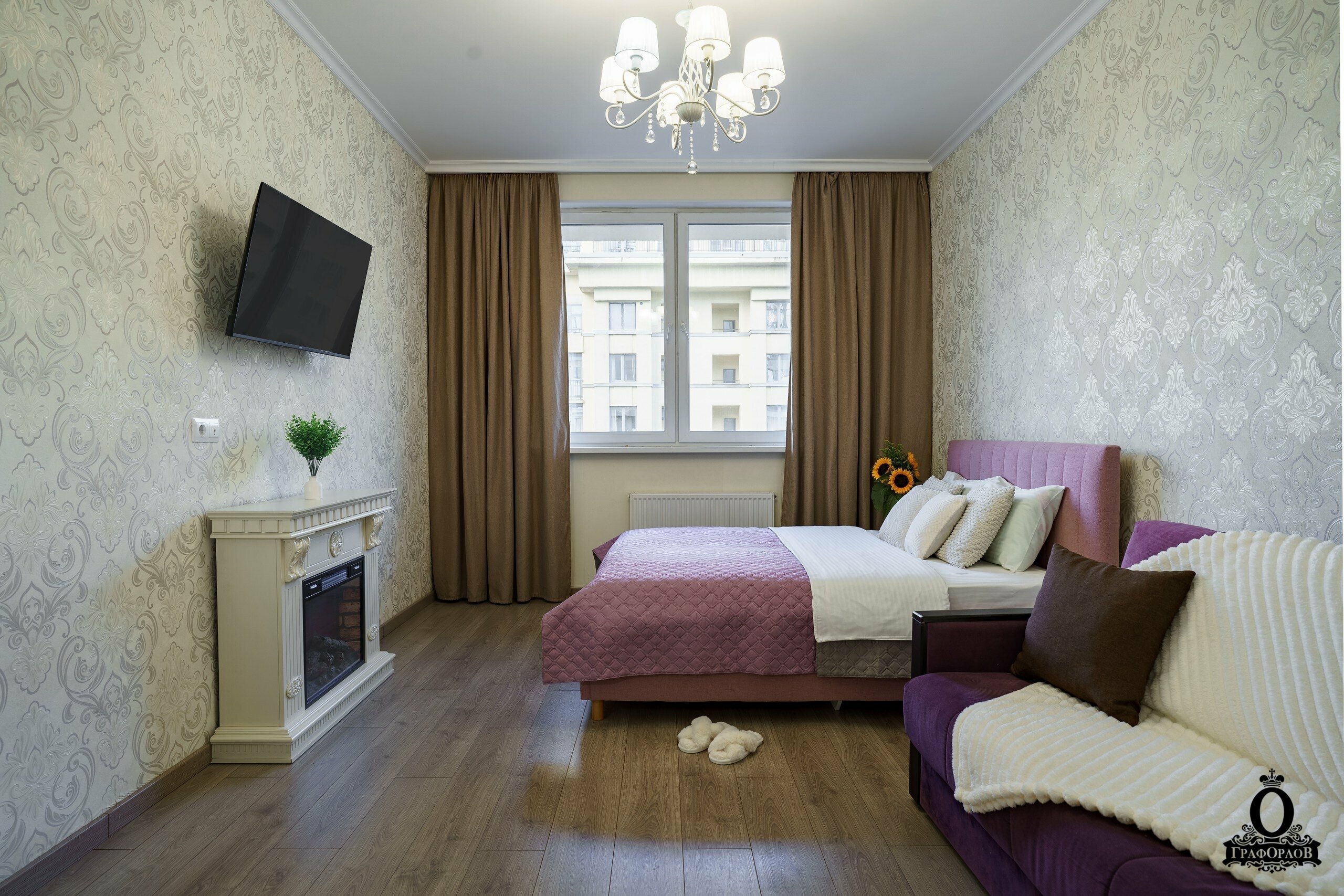 Апартаменты двухкомнатные с кондиционером Граф Орлов