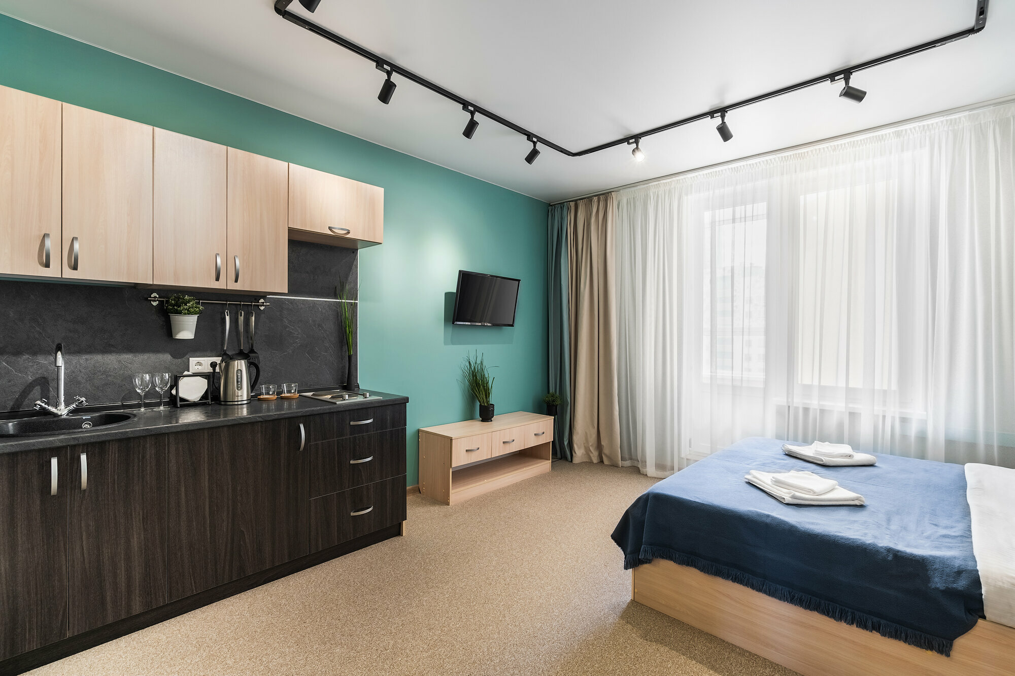 Двухместный номер с 1 кроватью и балконом