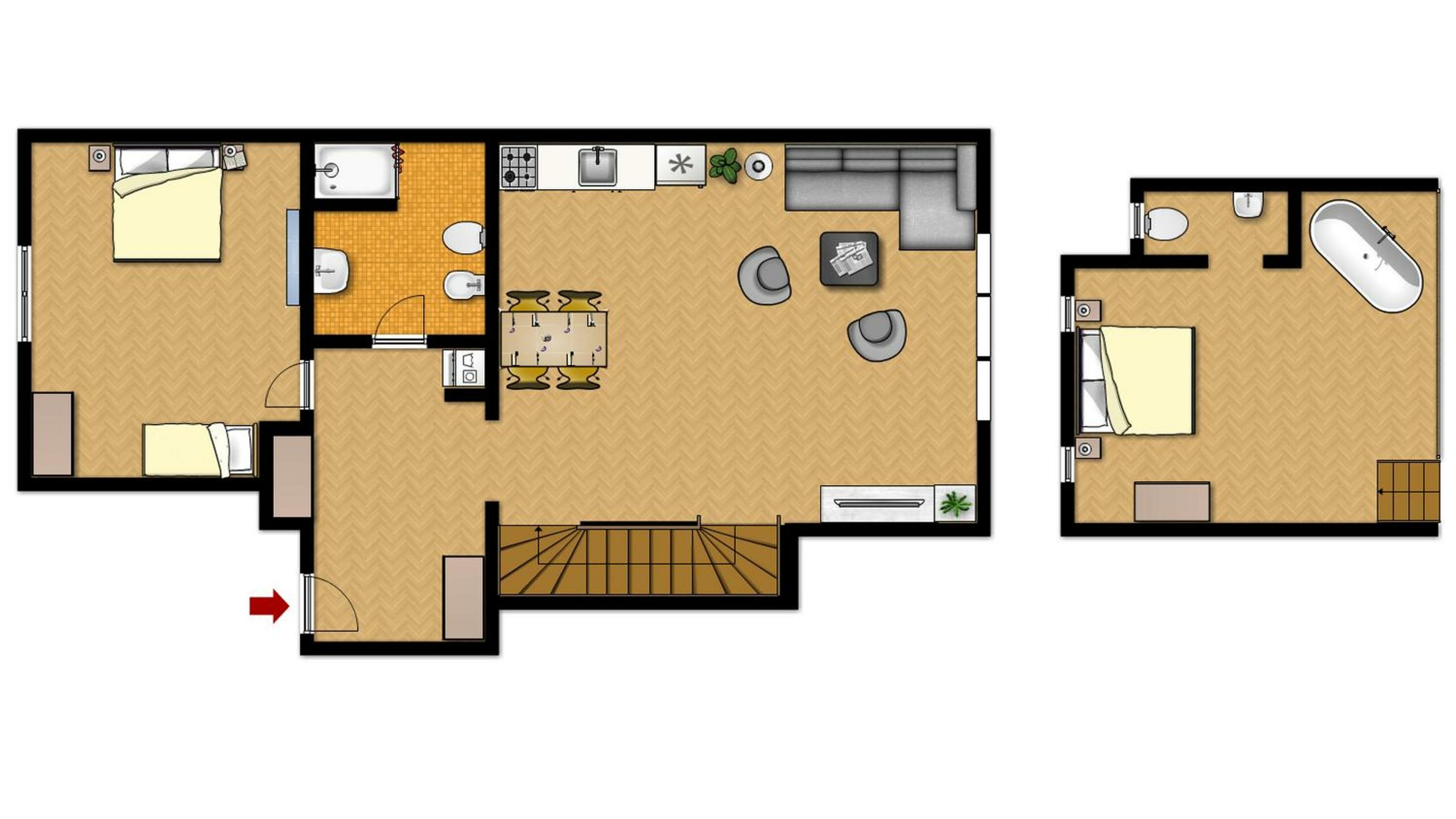 Two-Bedroom Deluxe Apartment