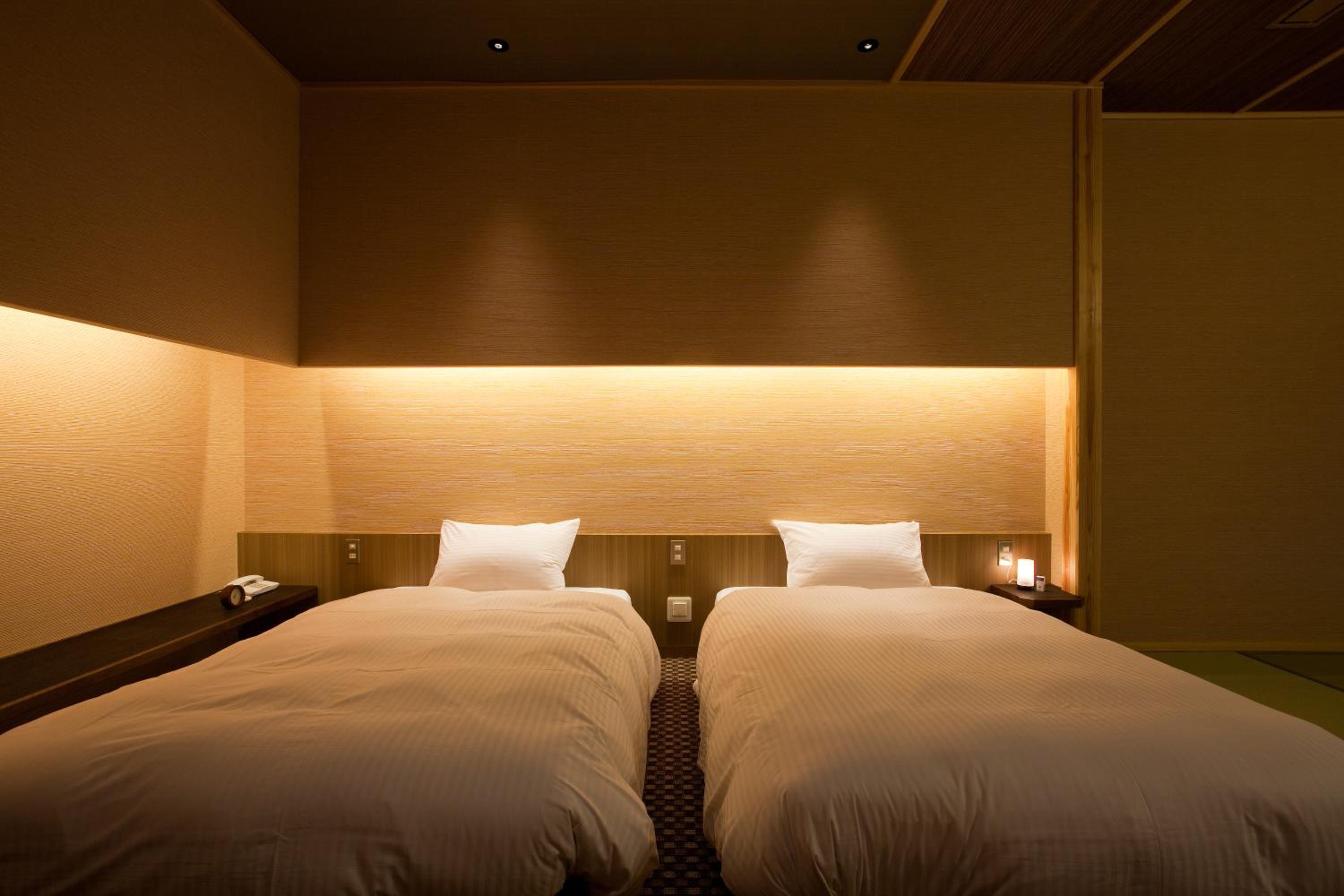 Japanese-Western Room with Tatami Area and Open-Air Bath A - Non-Smoking (3rd-6th Floor) (Half Board)