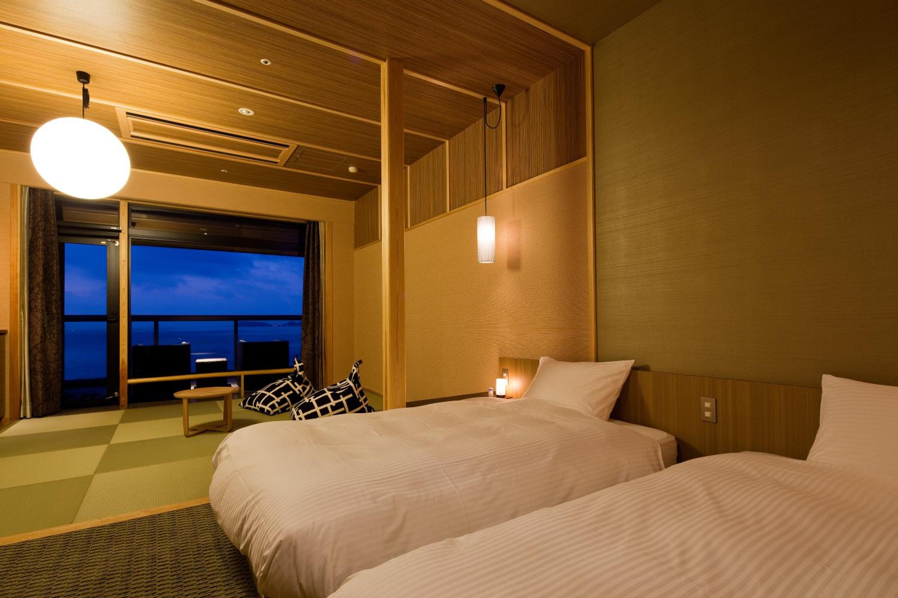Japanese-Western Room with Tatami Area and Open-Air Bath A - Non-Smoking (3rd-6th Floor) (Half Board)