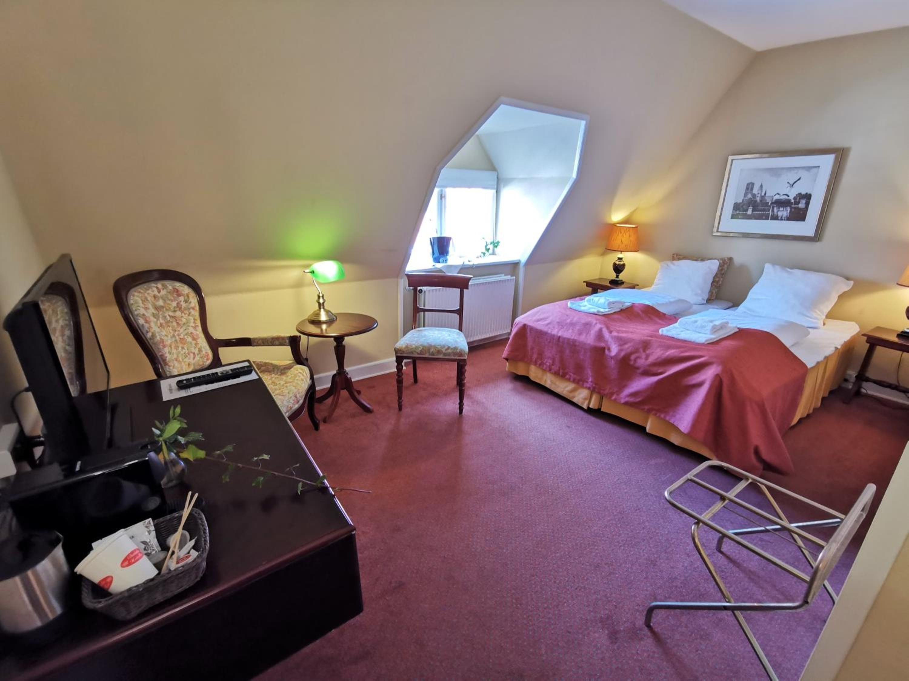 Double or Twin Room with view to pedestrian street of Ribe the 
