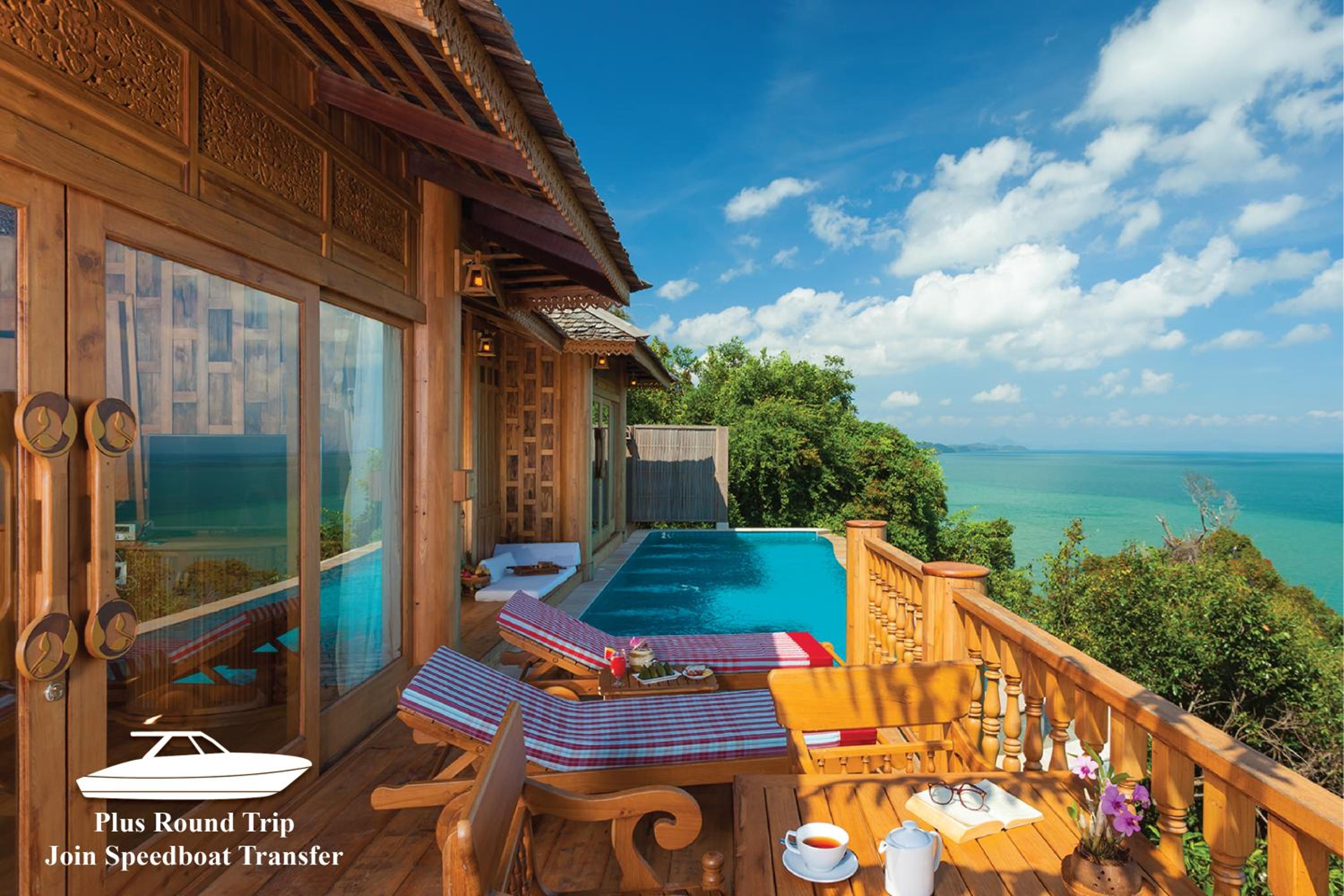 Plus Round Trip Join Speedboat As Scheduled Transfer - Ocean View Pool Villa