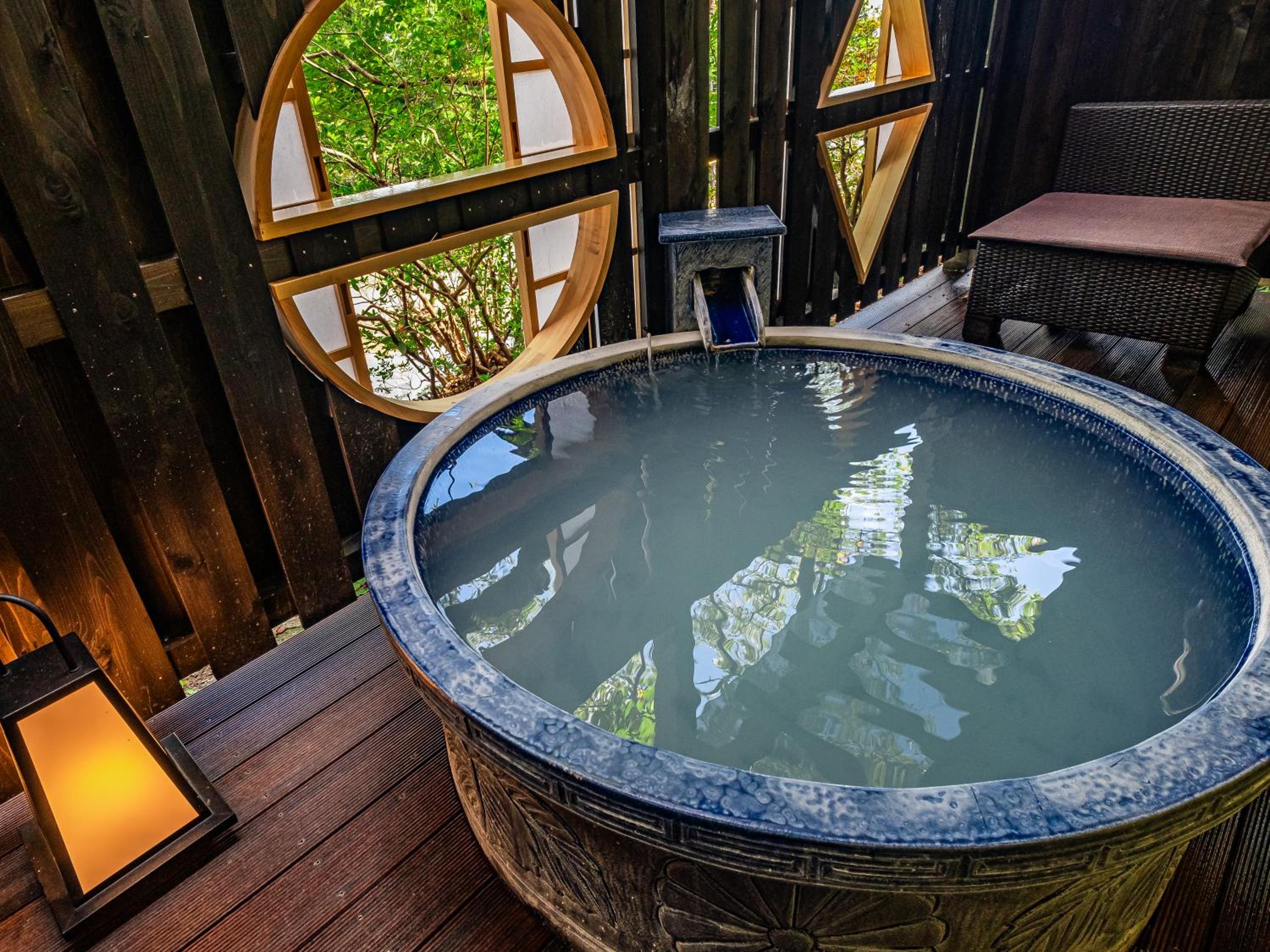 Japanese and Western style room 35㎡ Double or Twin Room with private open-air bath