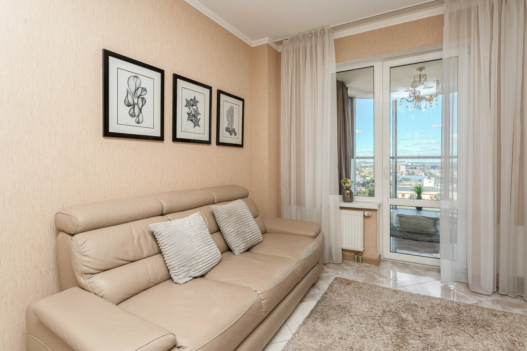 Апартаменты 1к №104, 15 этаж из 21, 57 м2