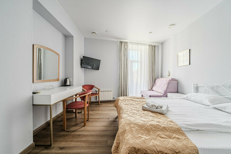 Двухместный номер Делюкс с 1 кроватью и балконом