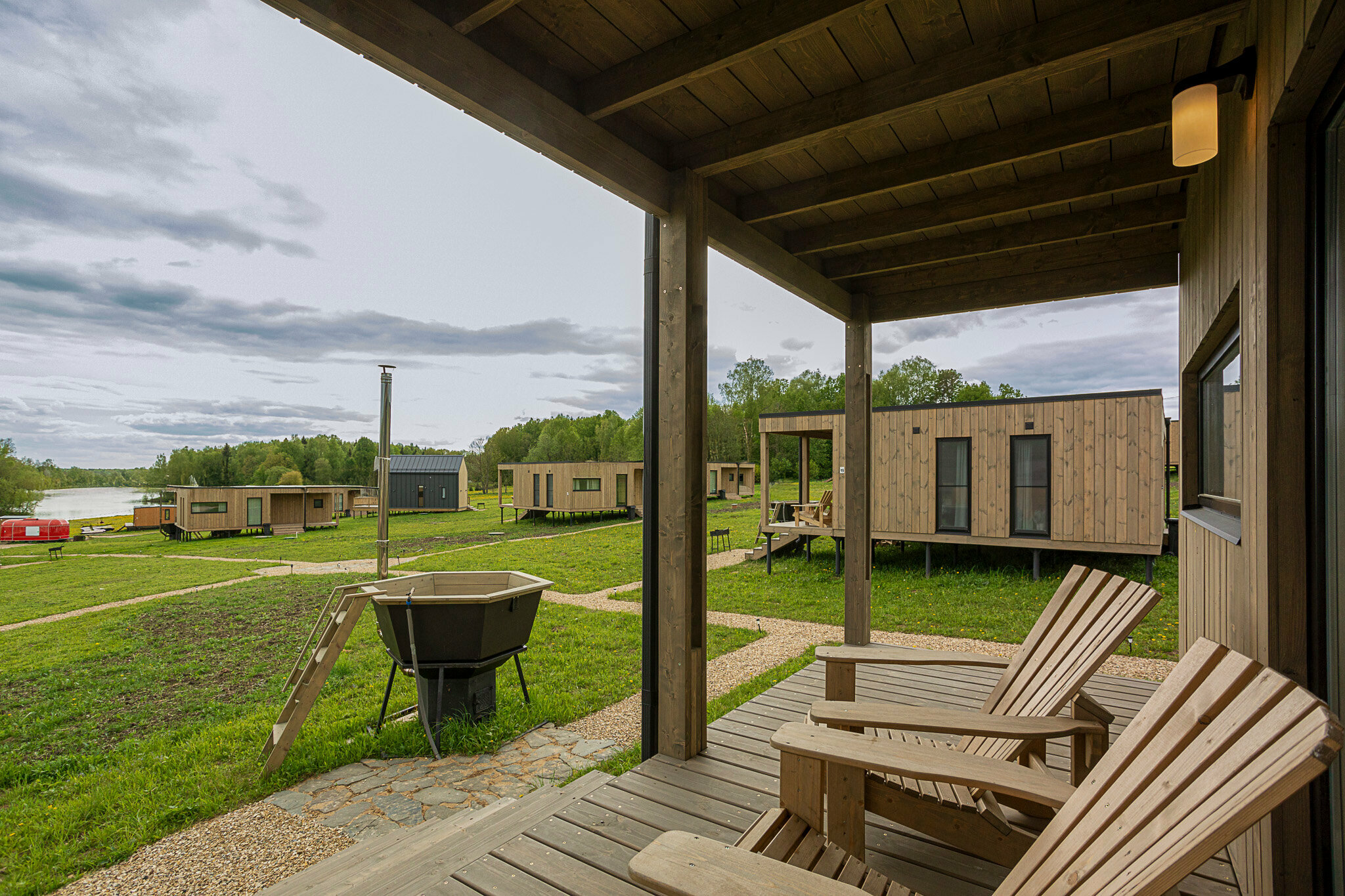 Семейный люкс с видом на реку и чаном (за доп плату)