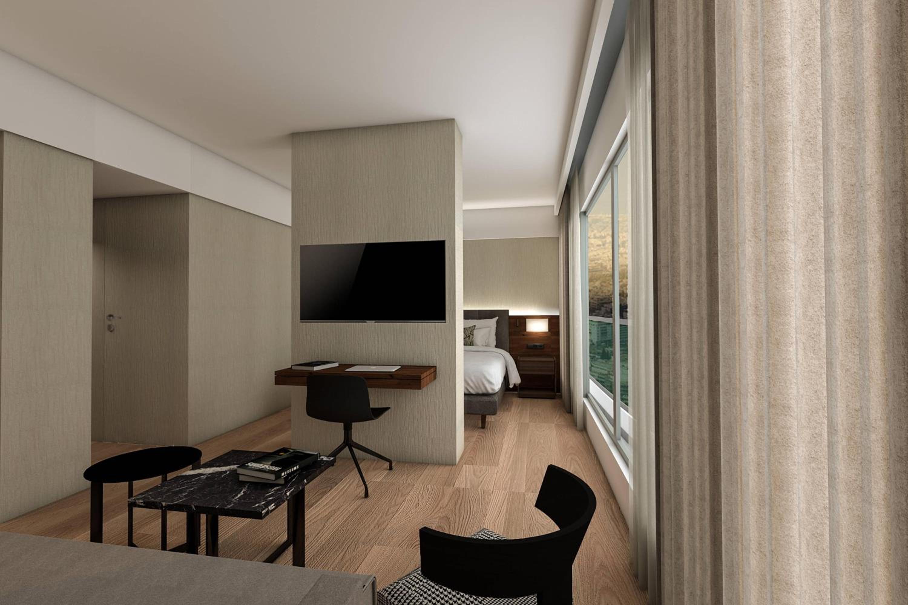 Junior Suite with King Bed and Sea or City View