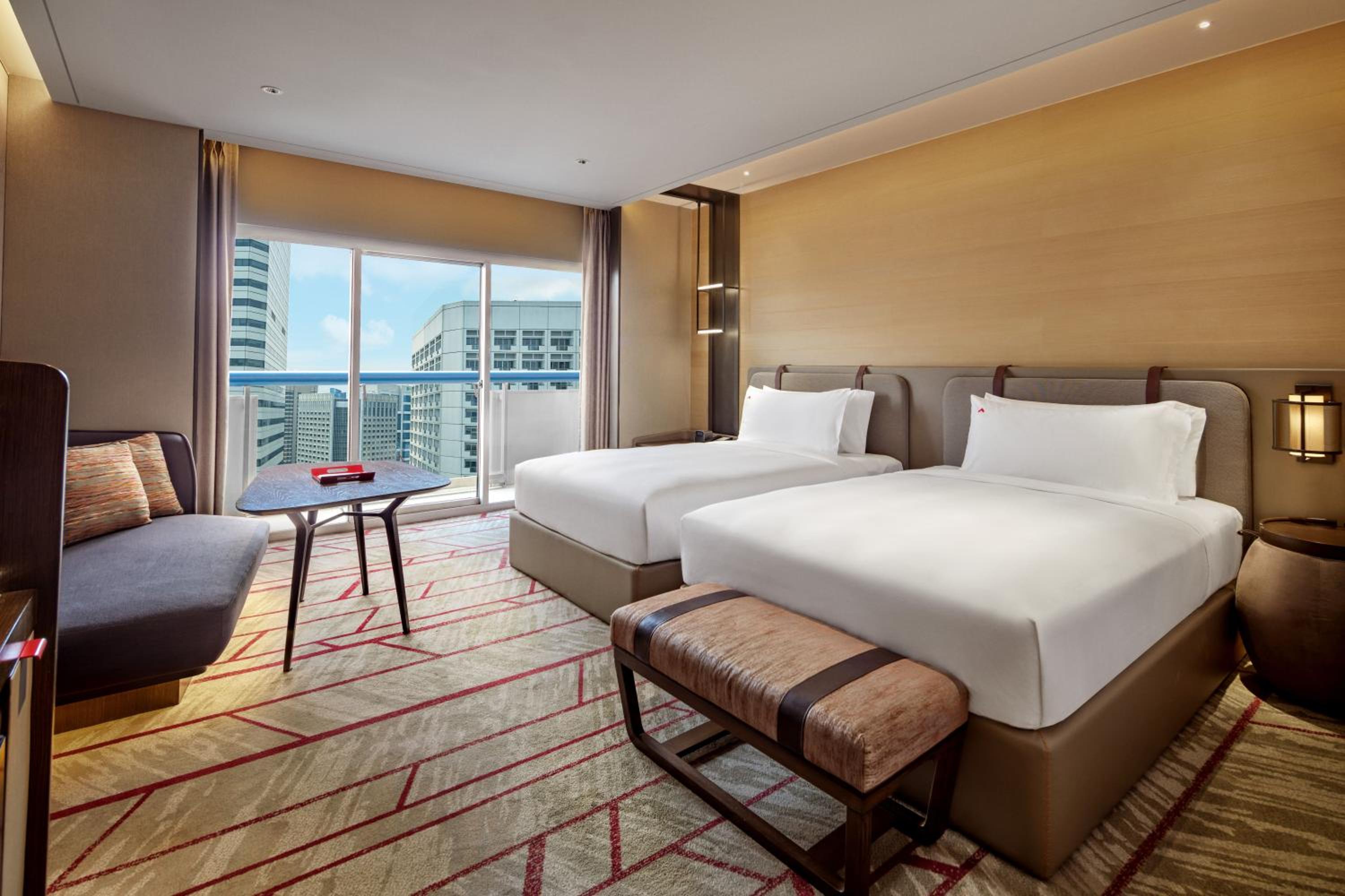 Premier, 2 Doubles, Balcony, City View