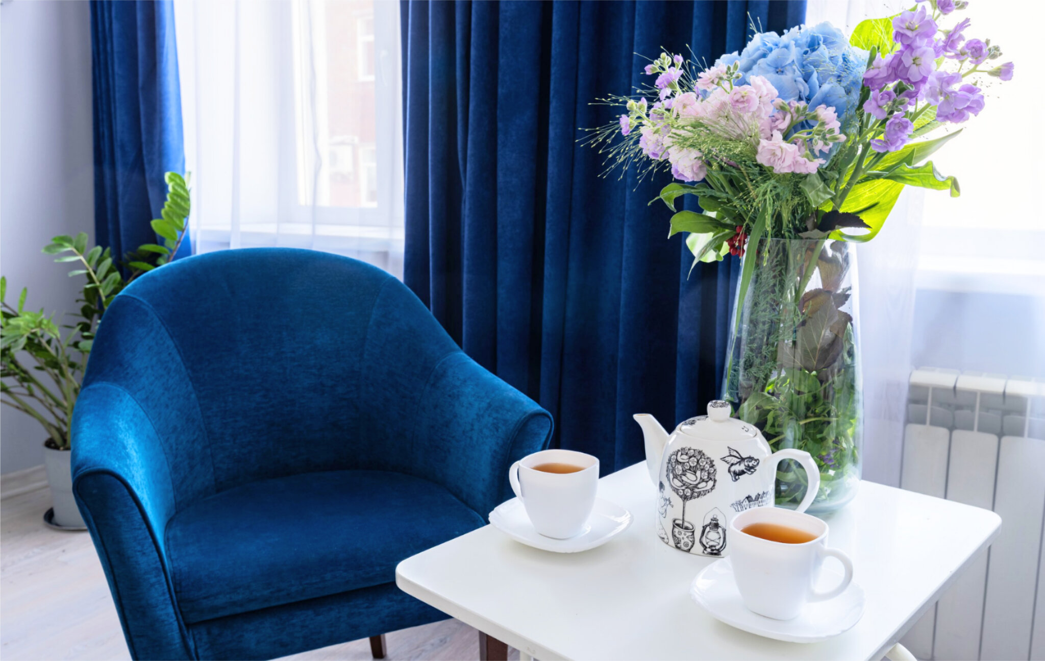 Трёхкомнатные апартаменты с кухней