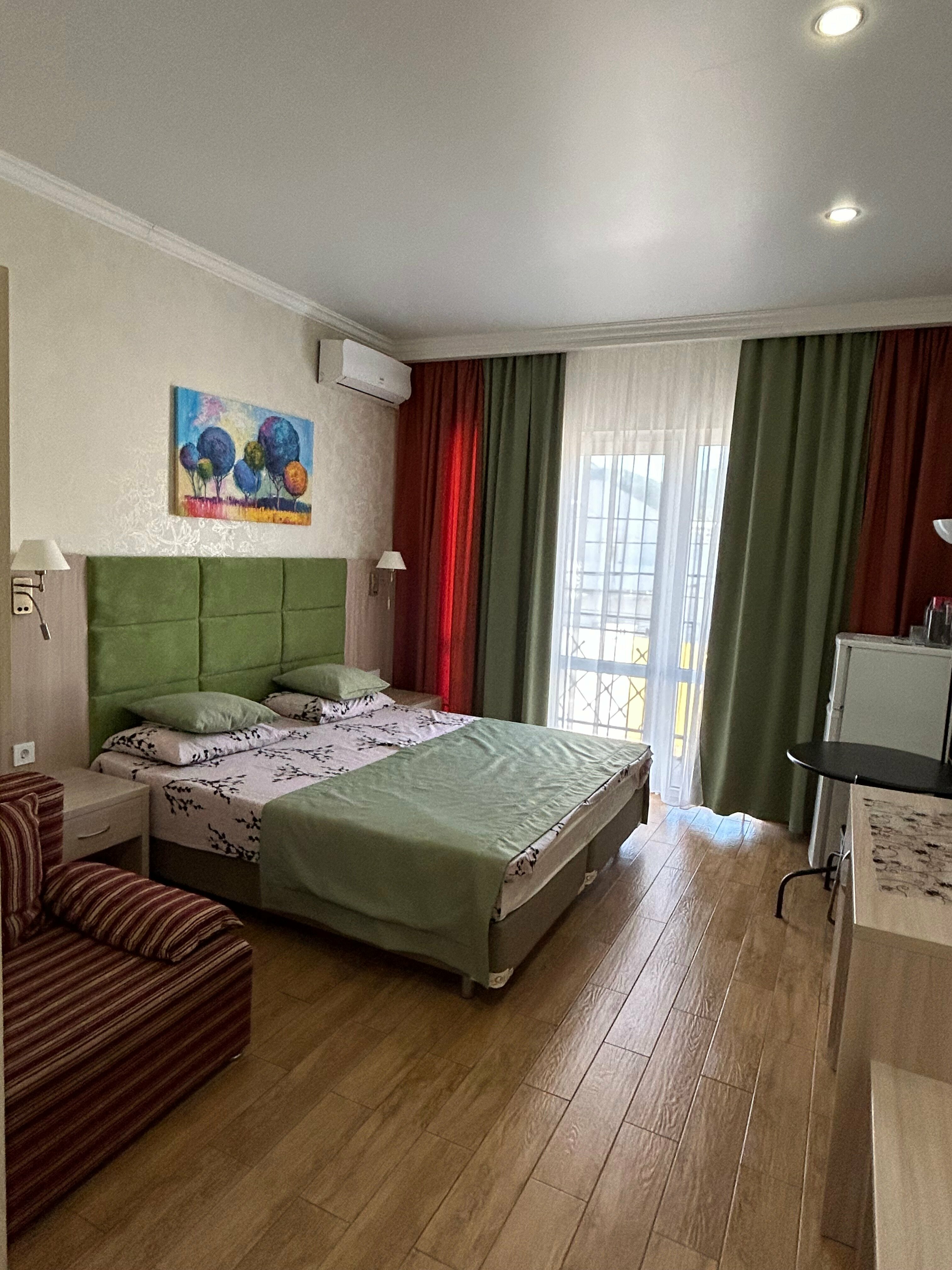 Двухместный номер Делюкс с 1 кроватью и балконом