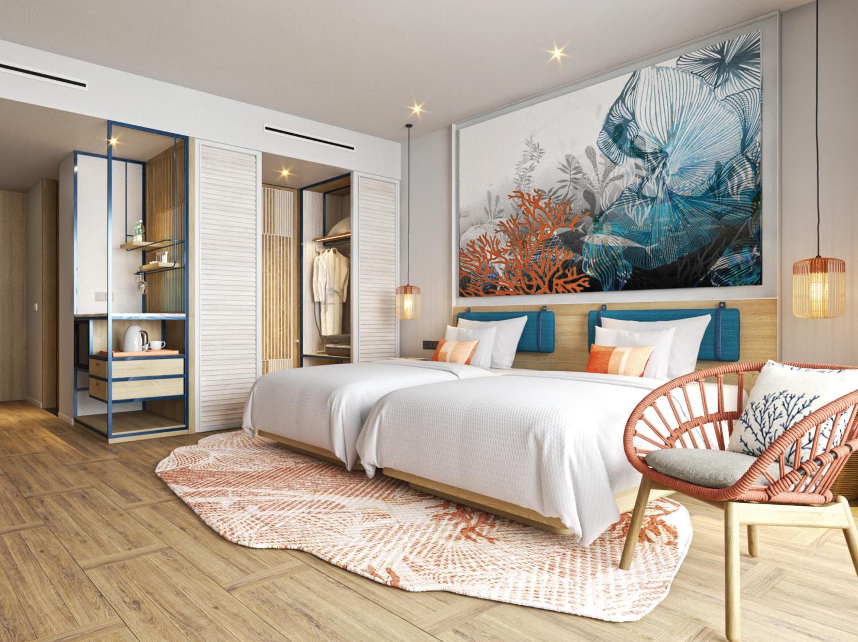 Deluxe Garden View Twin Room with Balcony