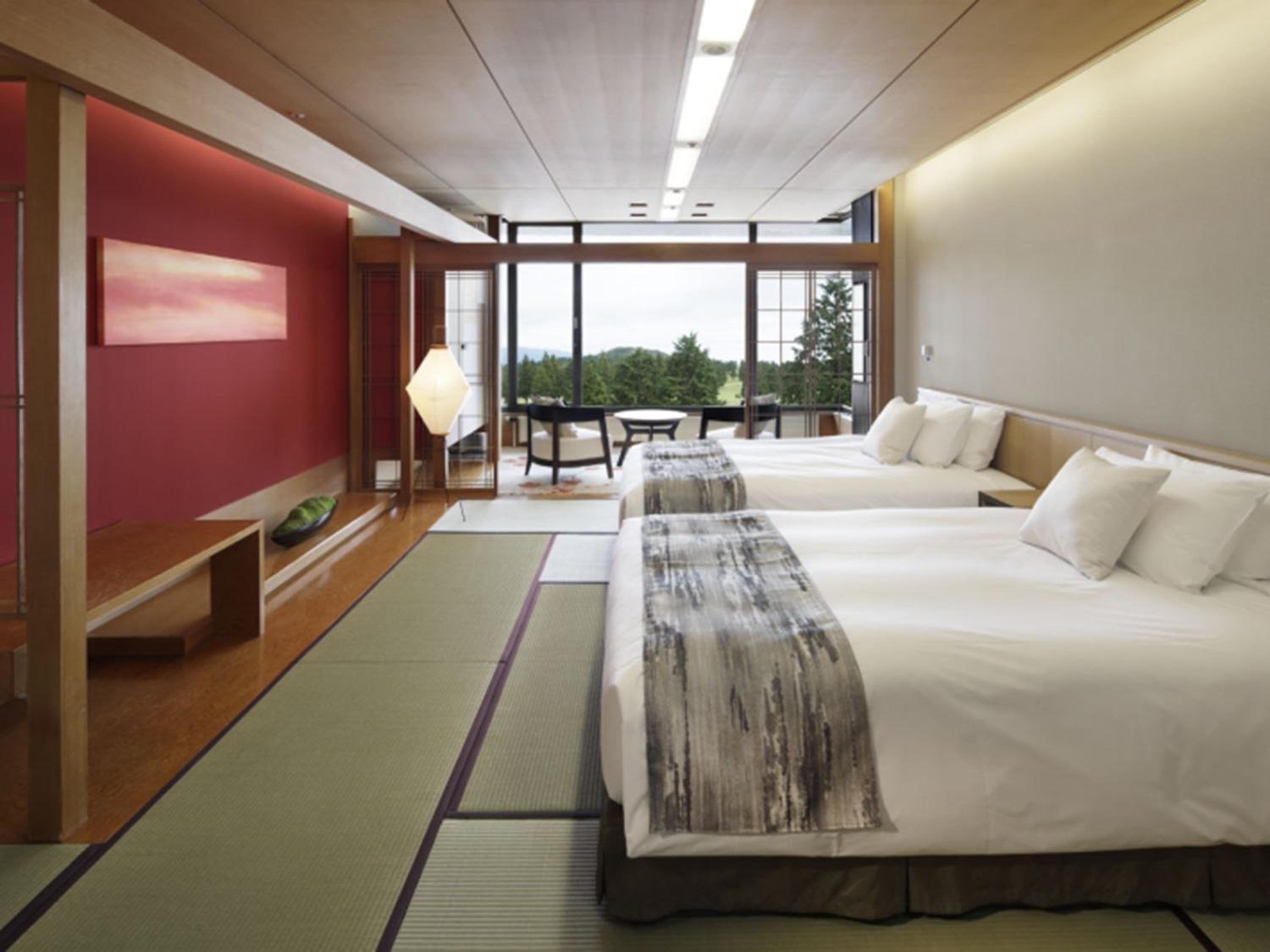 Premium Twin Room with Tatami Area (Highest Floor) - Non-Smoking