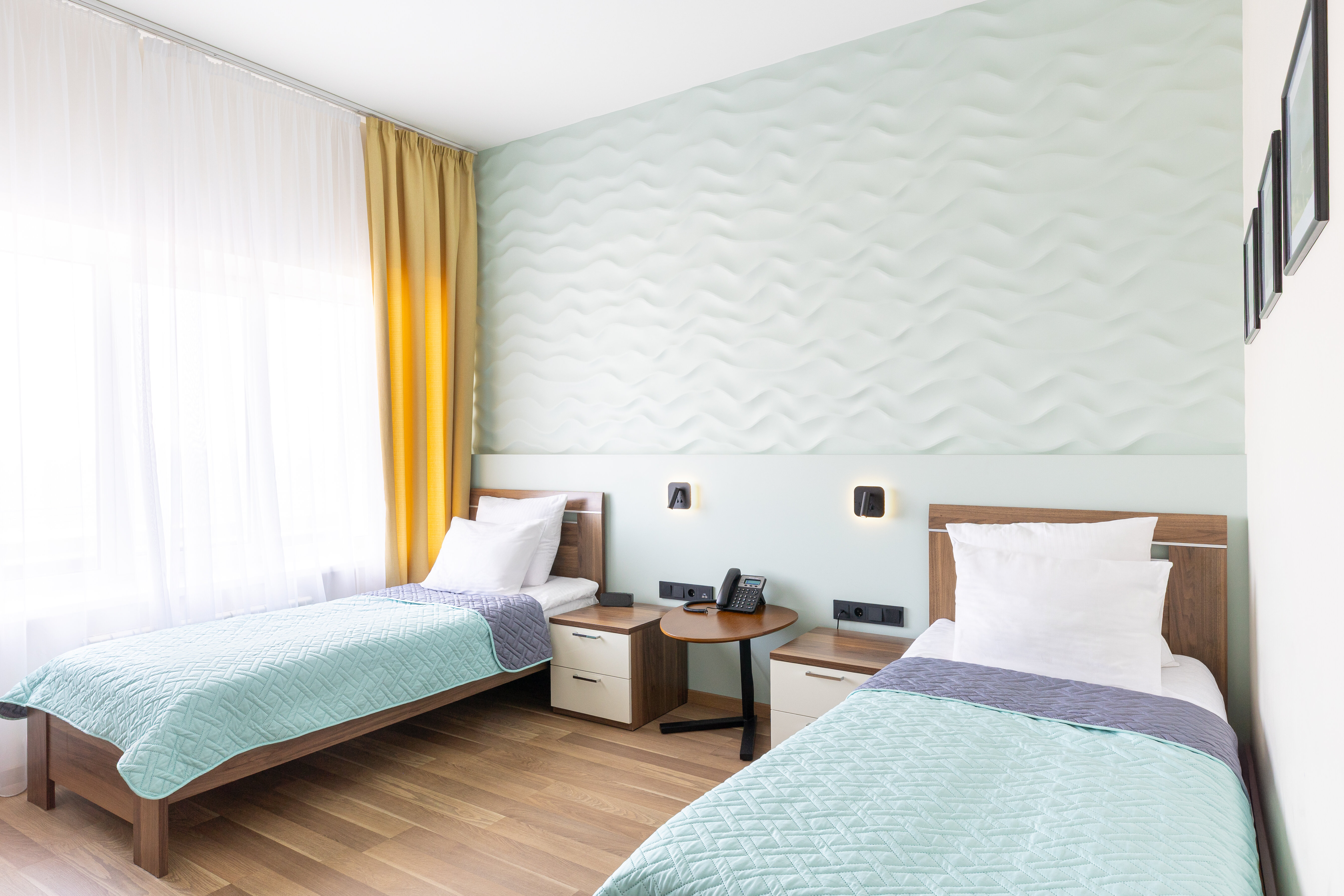 Двухместный номер с 2 отдельными кроватями, вид на море