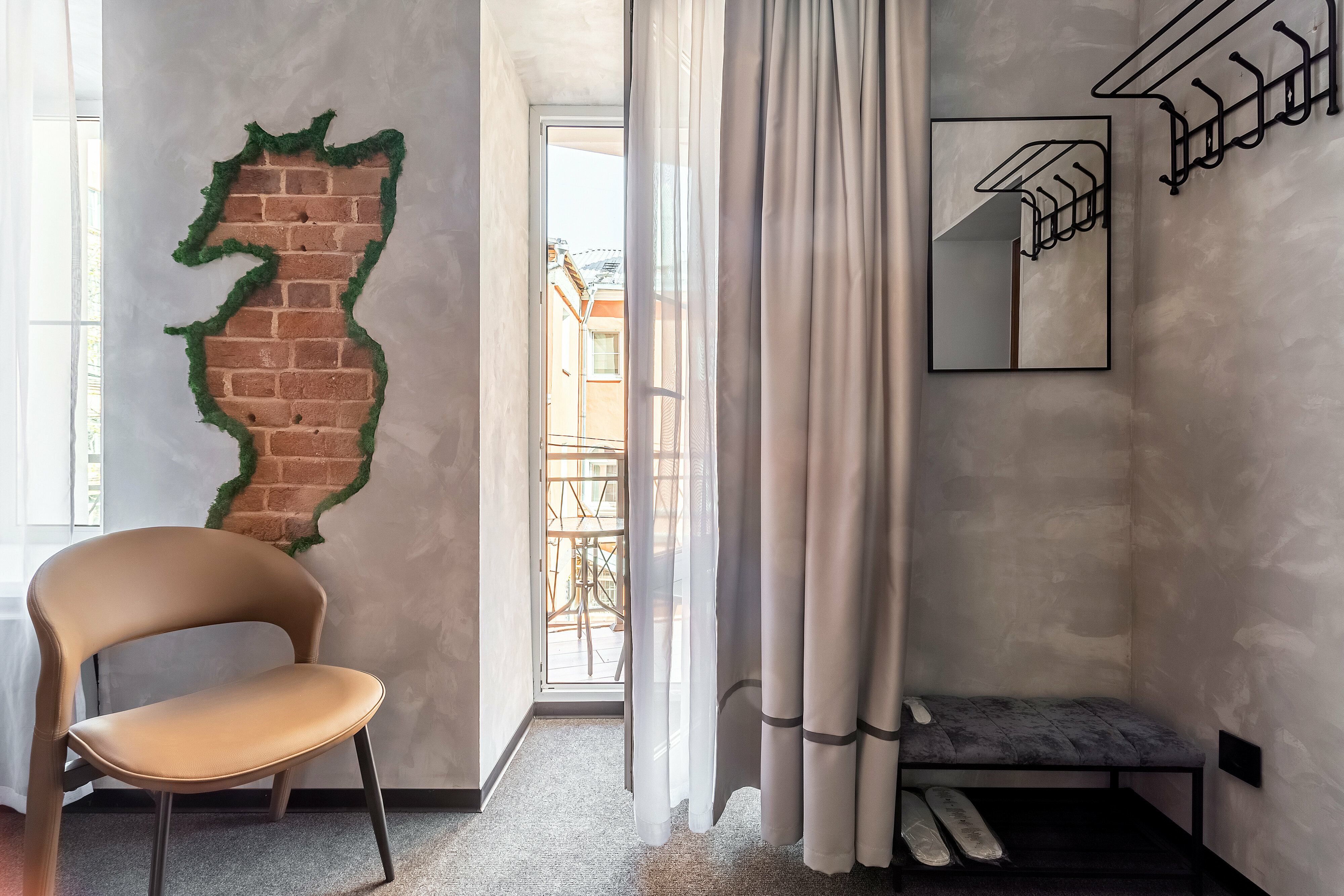 Двухместный номер с 1 кроватью и балконом