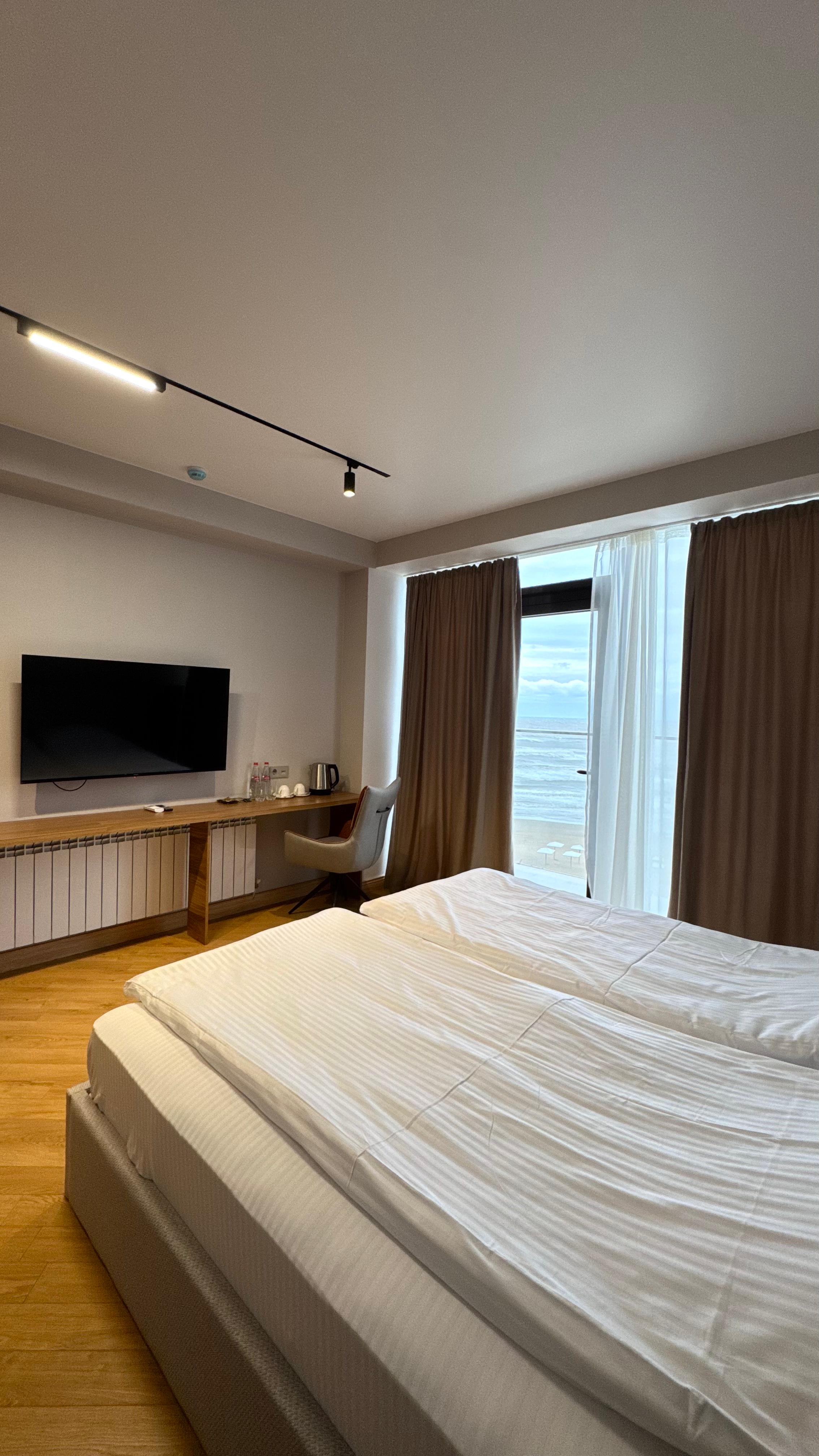 Двухместный номер Делюкс с 1 кроватью и балконом, вид на море