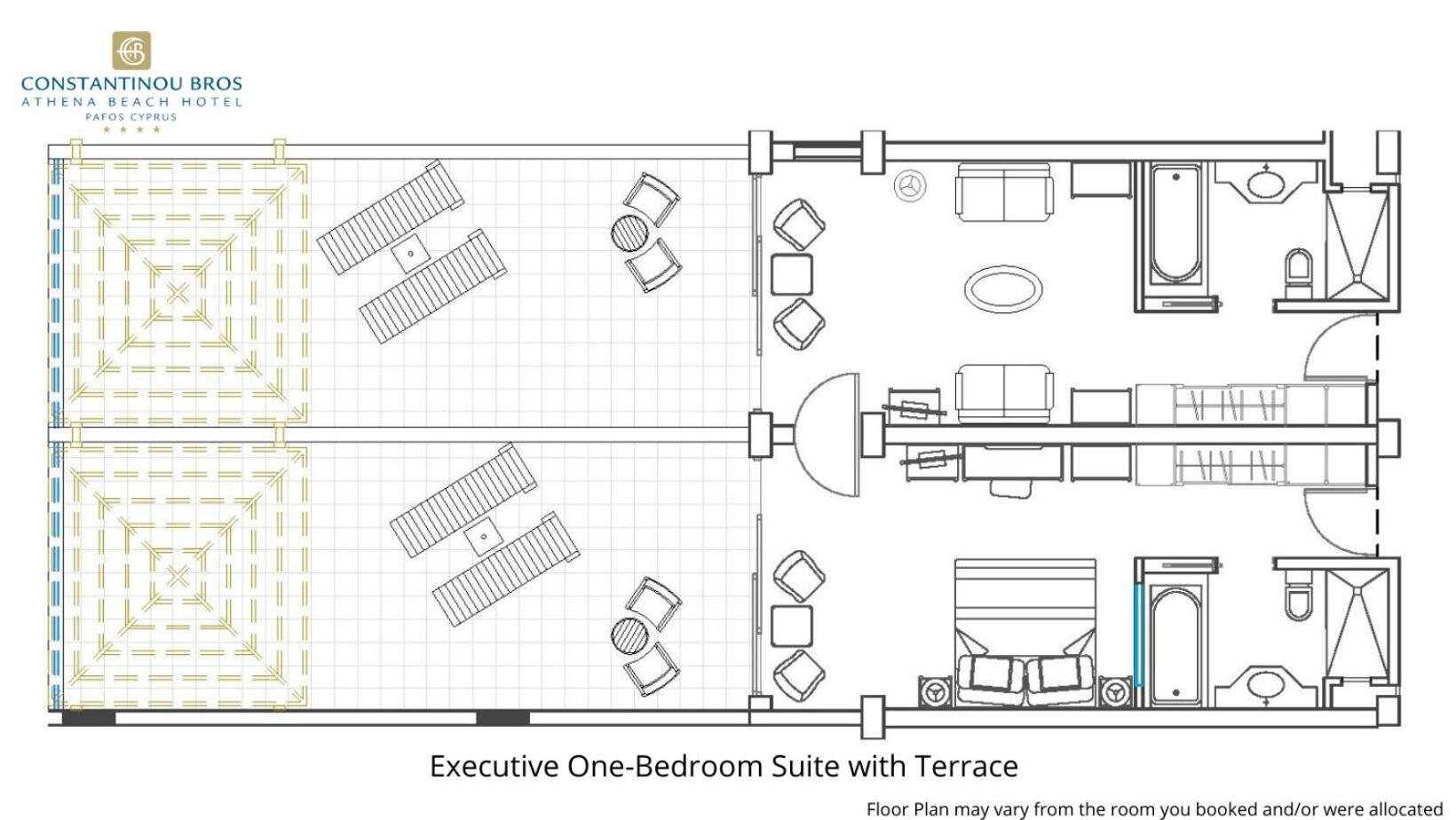 Executive One-Bedroom Suite With Sea View