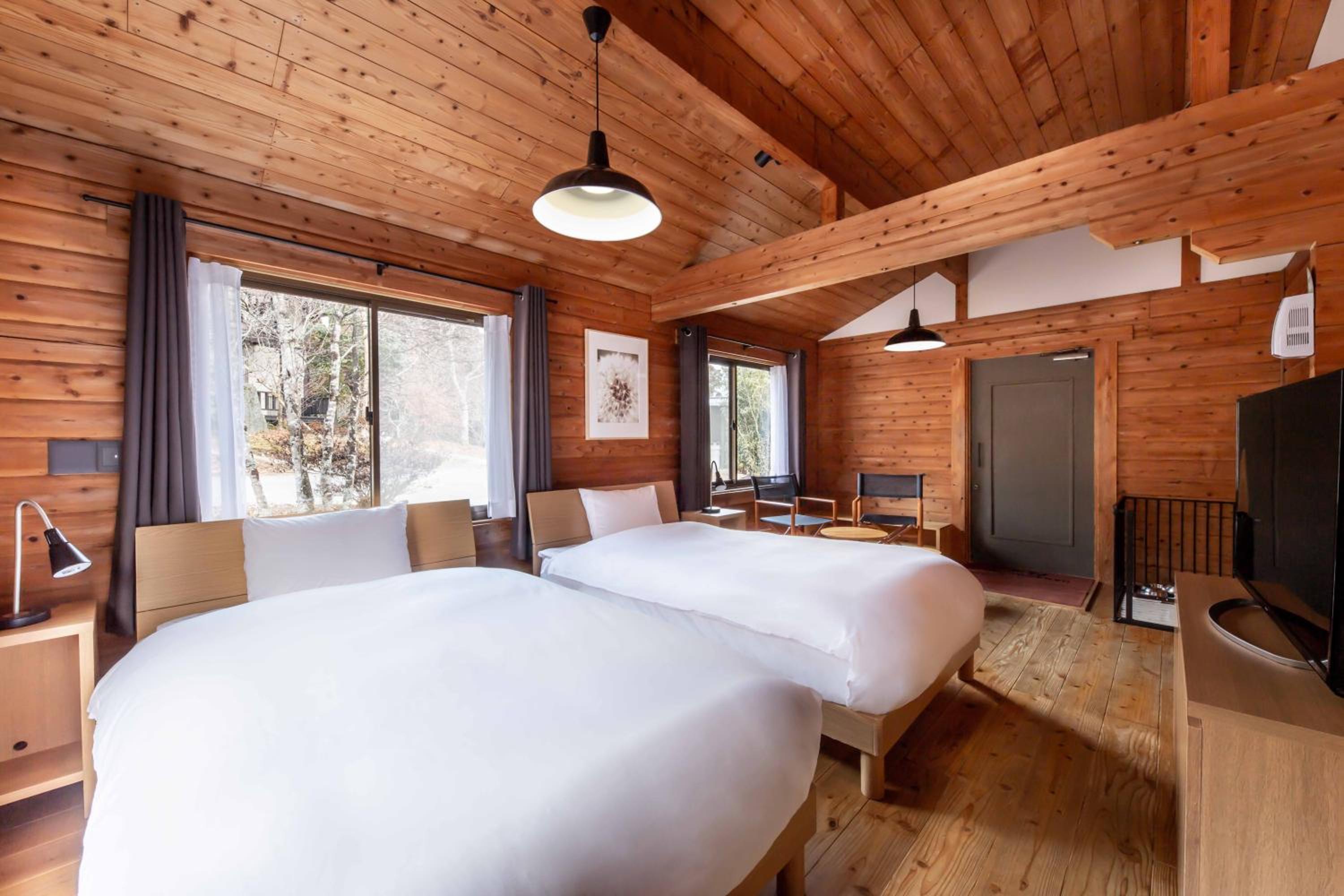 Cottage Twin Room with Tatami Area with Indoor Bath (45㎡)
