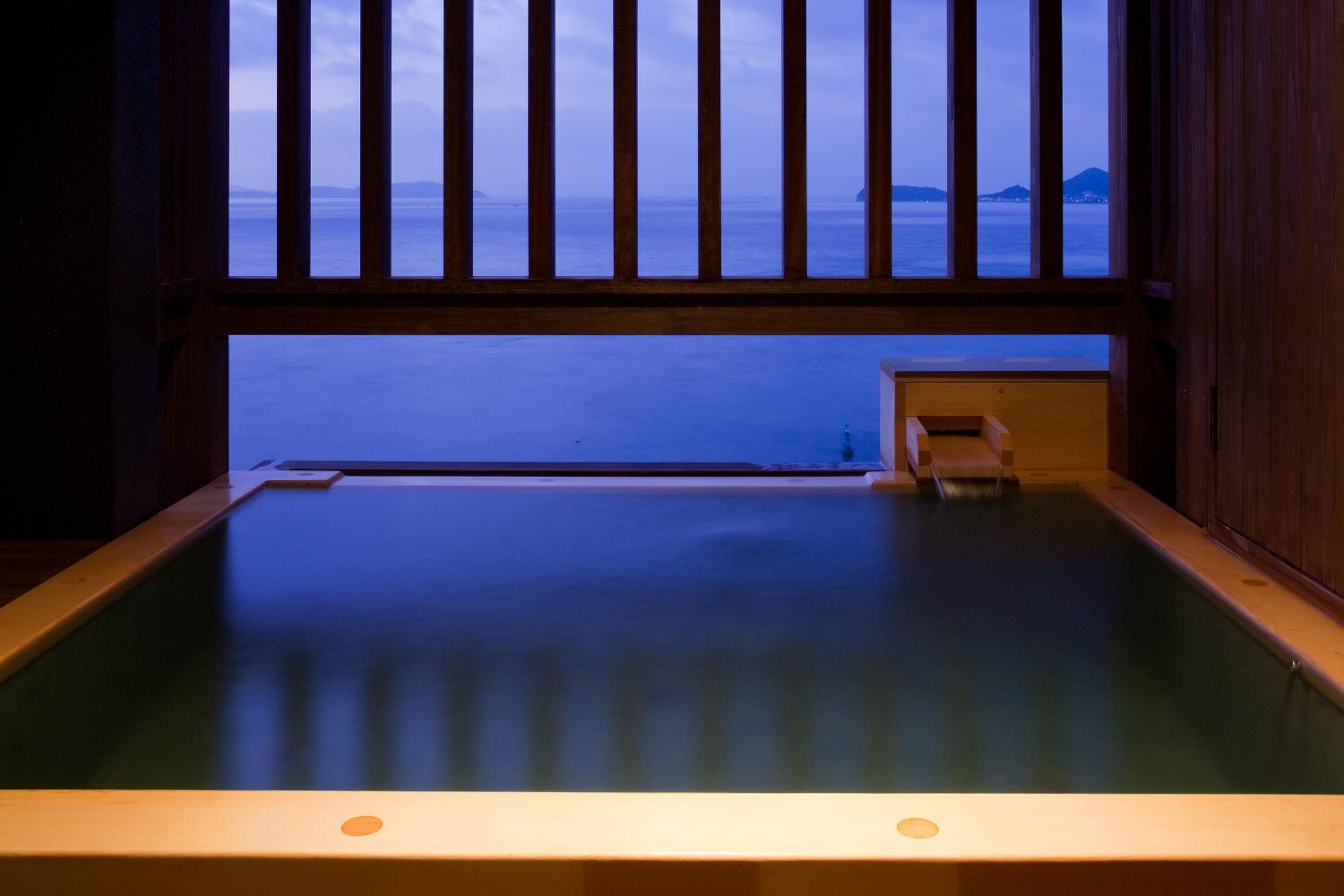 Japanese-Western Room with Tatami Area and Open-Air Bath A - Non-Smoking (3rd-6th Floor) (Half Board)