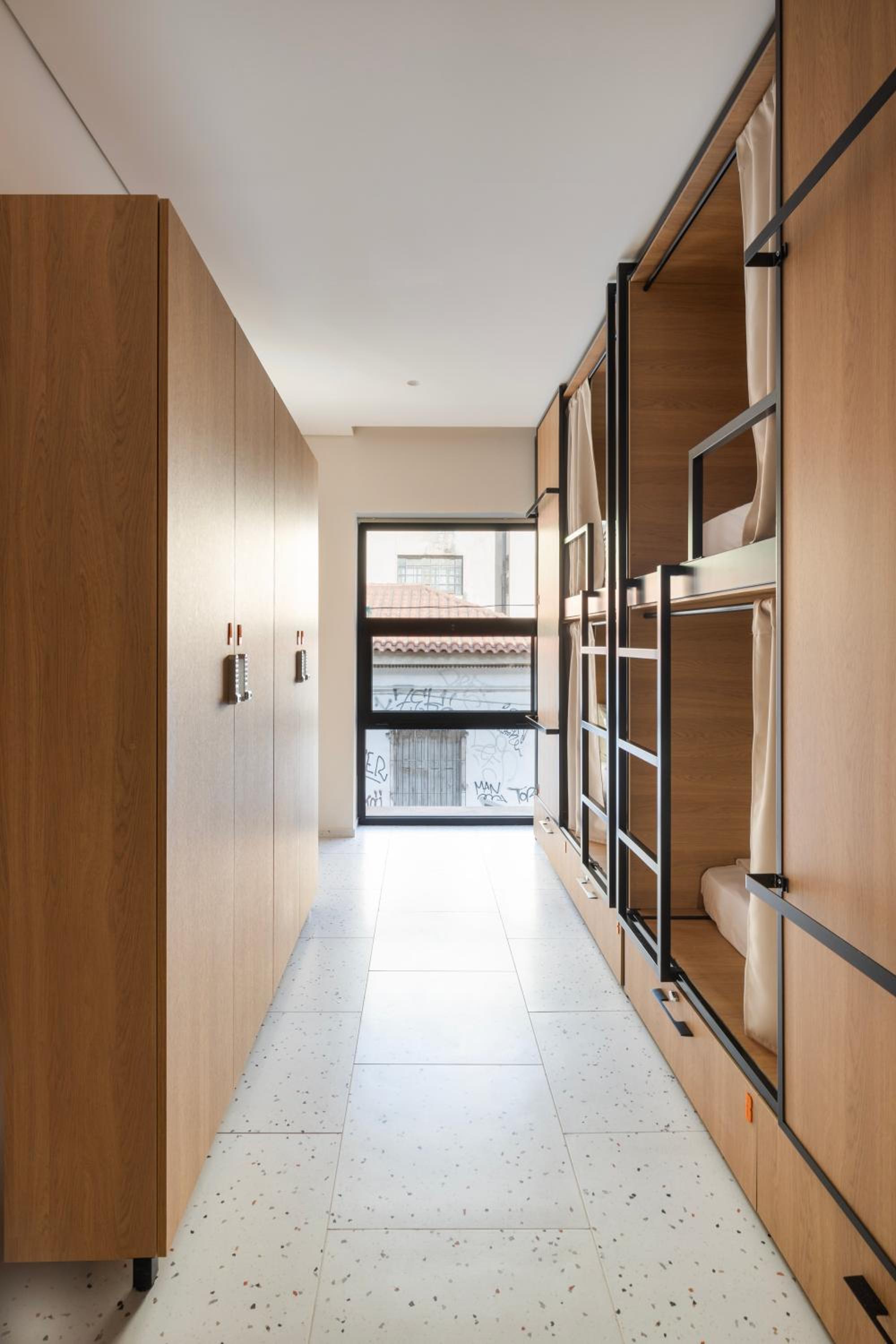 Bed in 4-Bed Female Dorm with Balcony